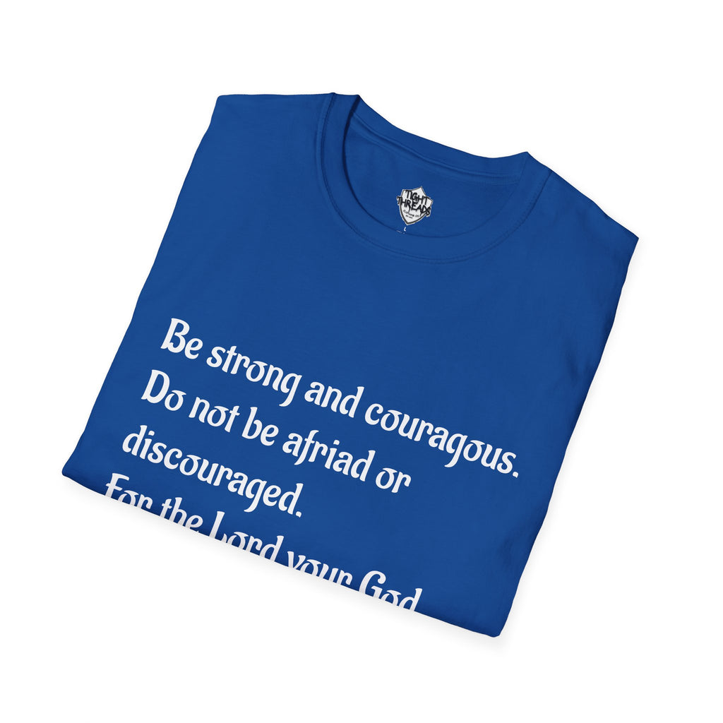 Inspirational Joshua 1:9 Bible Verse T-Shirt, Unisex Motivational Tee, Faith-Based Gift, Religious Apparel, Encouragement Top