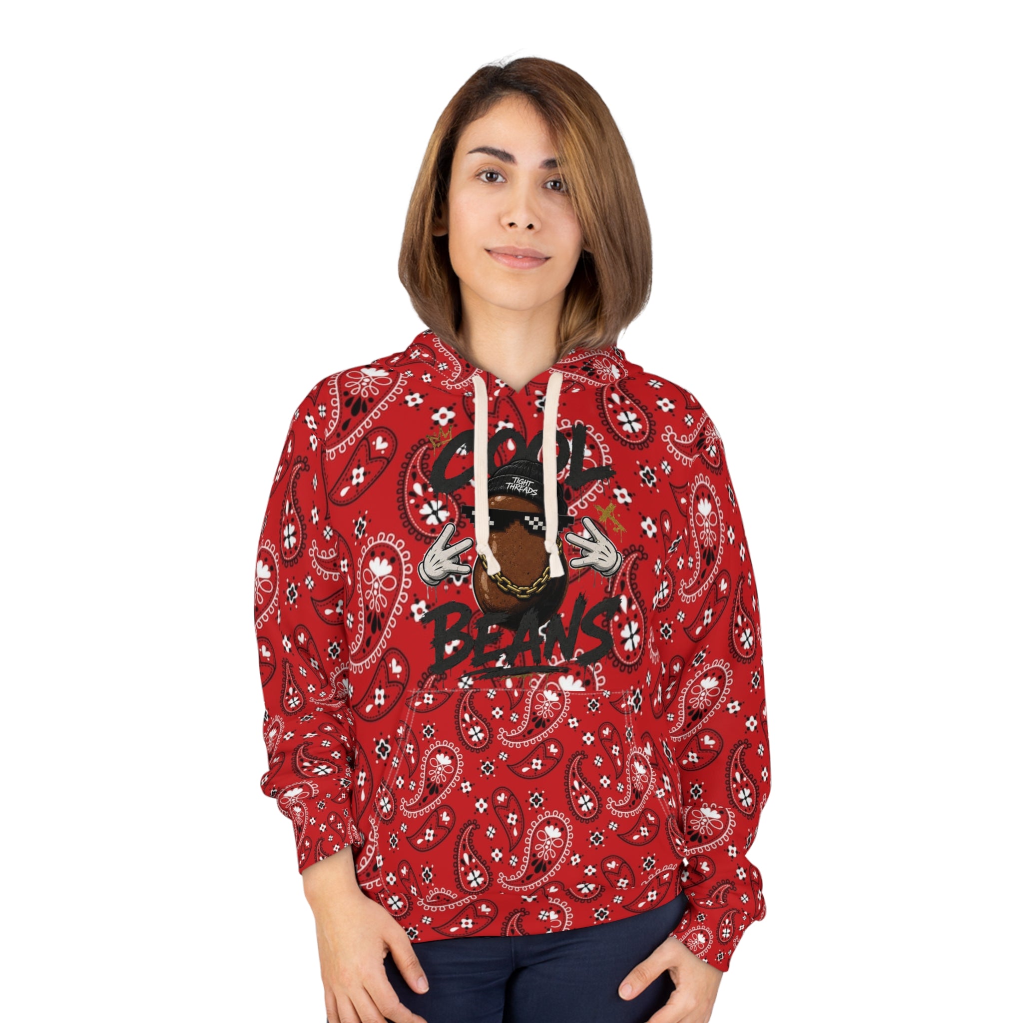 Cool Beans Red Bandana Hoodie