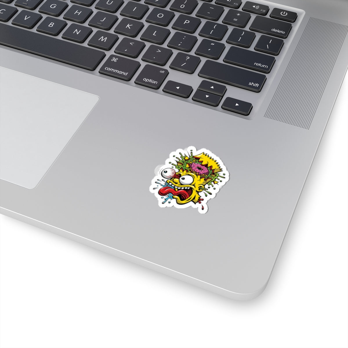Exploding Cartoon Head sticker | Kiss-Cut Sticker, Retro Skate Punk Art