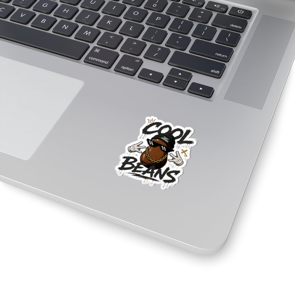 Cool Beans Sticker — Hip Hop Tight Threads Beanie Kiss-Cut Vinyl Sticker