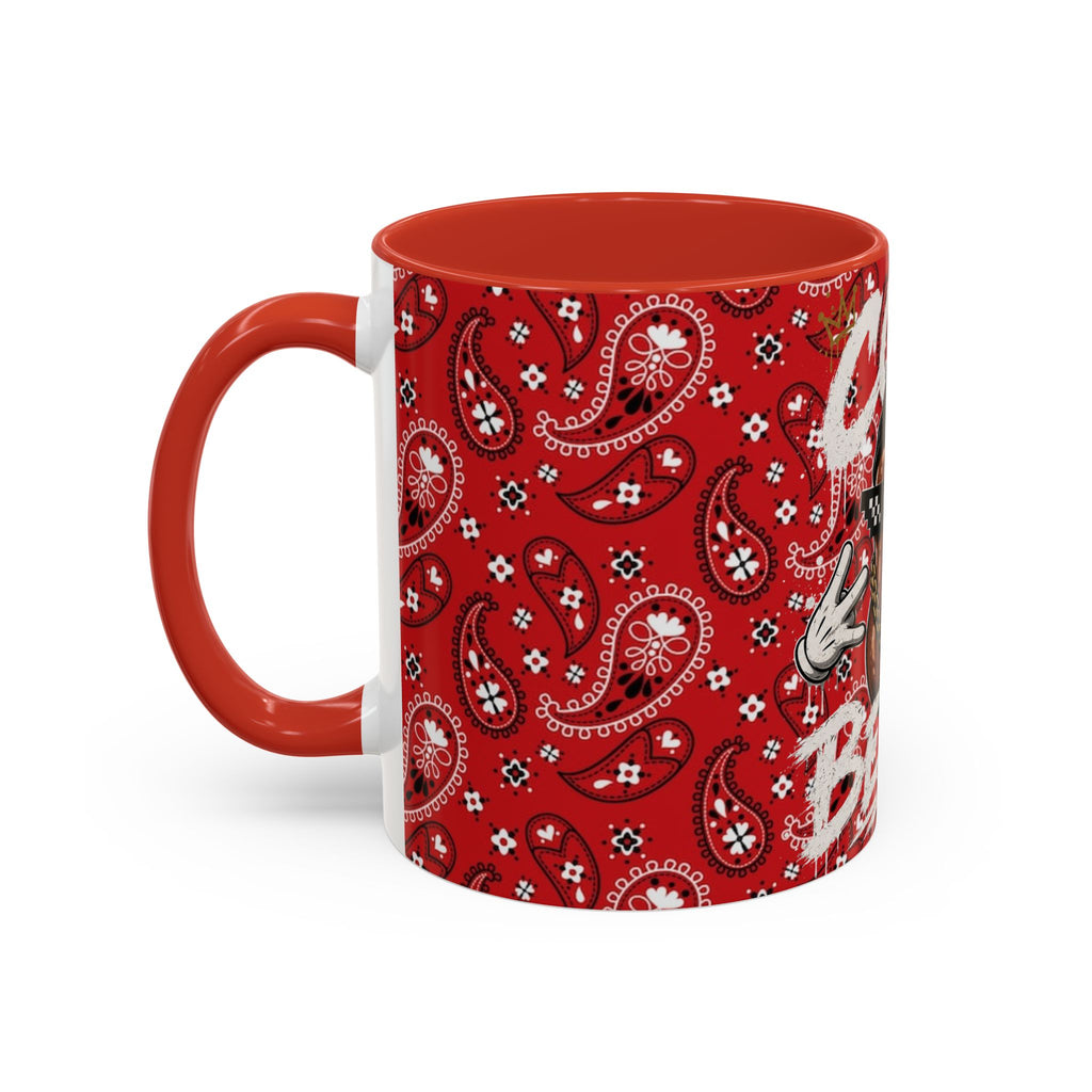Cool Beans Mug | Red Bandana Coffee Cup, Hip-Hop Bean Graphic 11oz 15oz