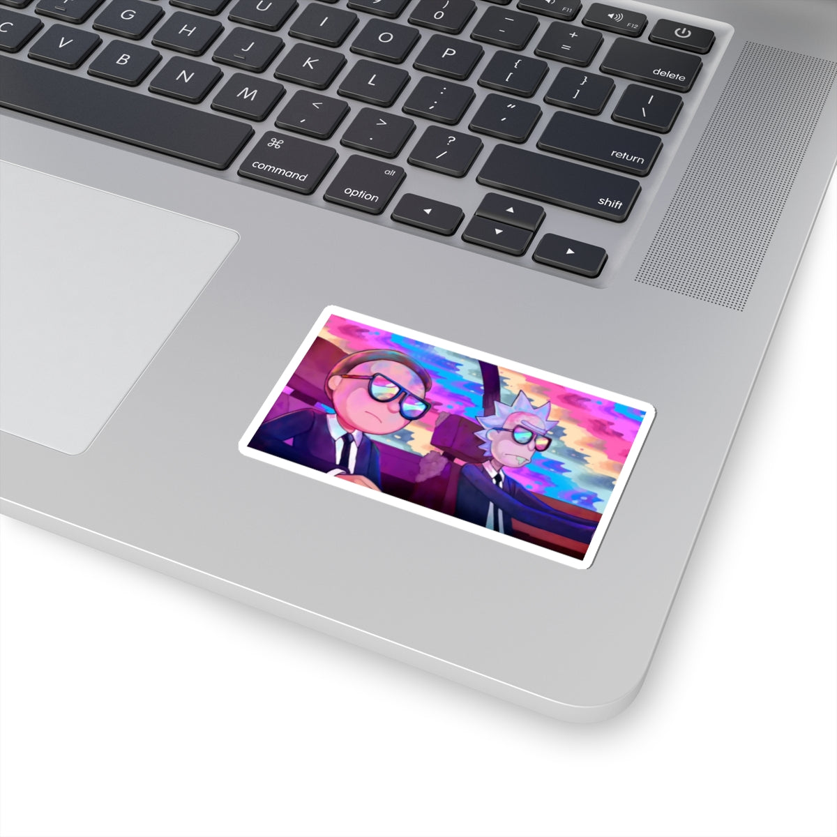 Rick and Morty Sci-Fi Cartoon Duo Sticker | Kiss-Cut Sticker
