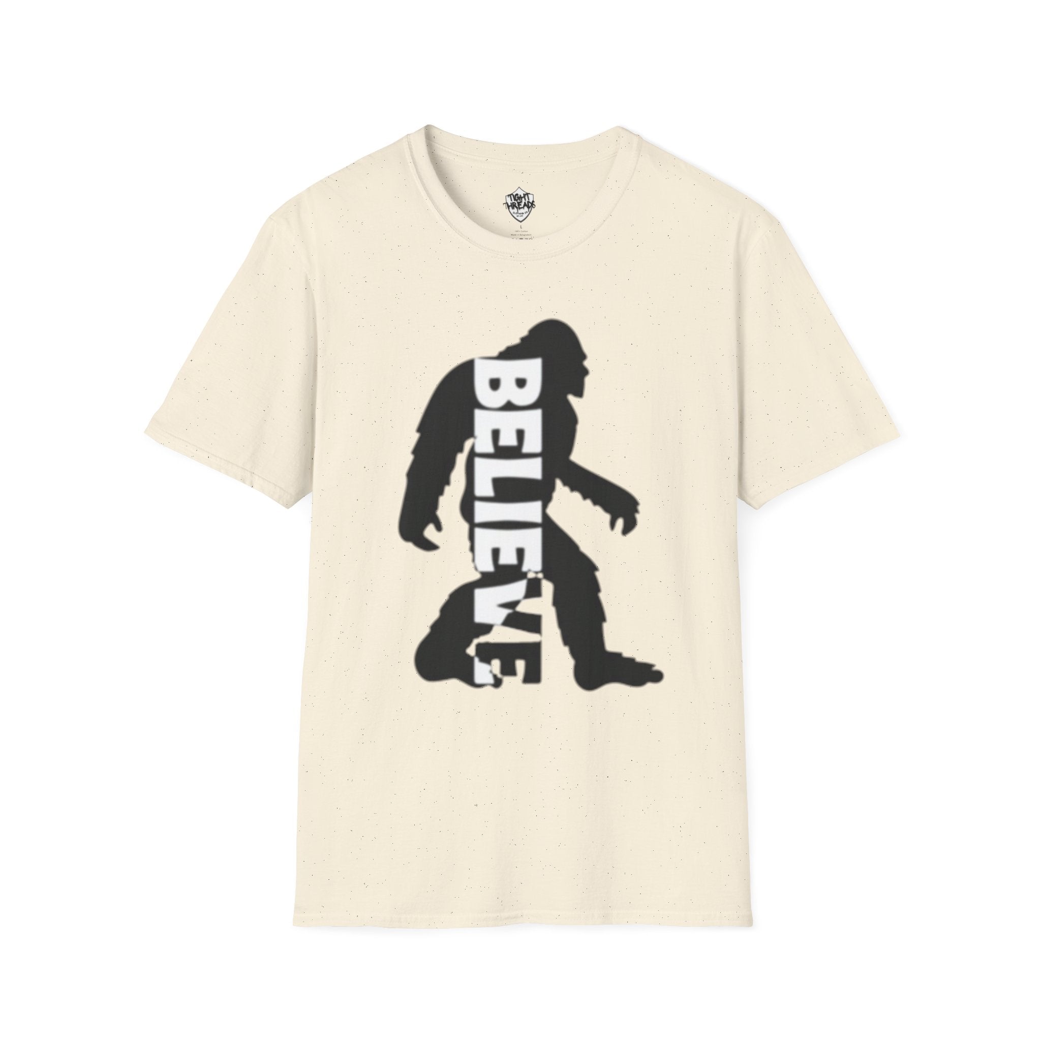 Bigfoot Believe T-Shirt | Sasquatch Silhouette Typography