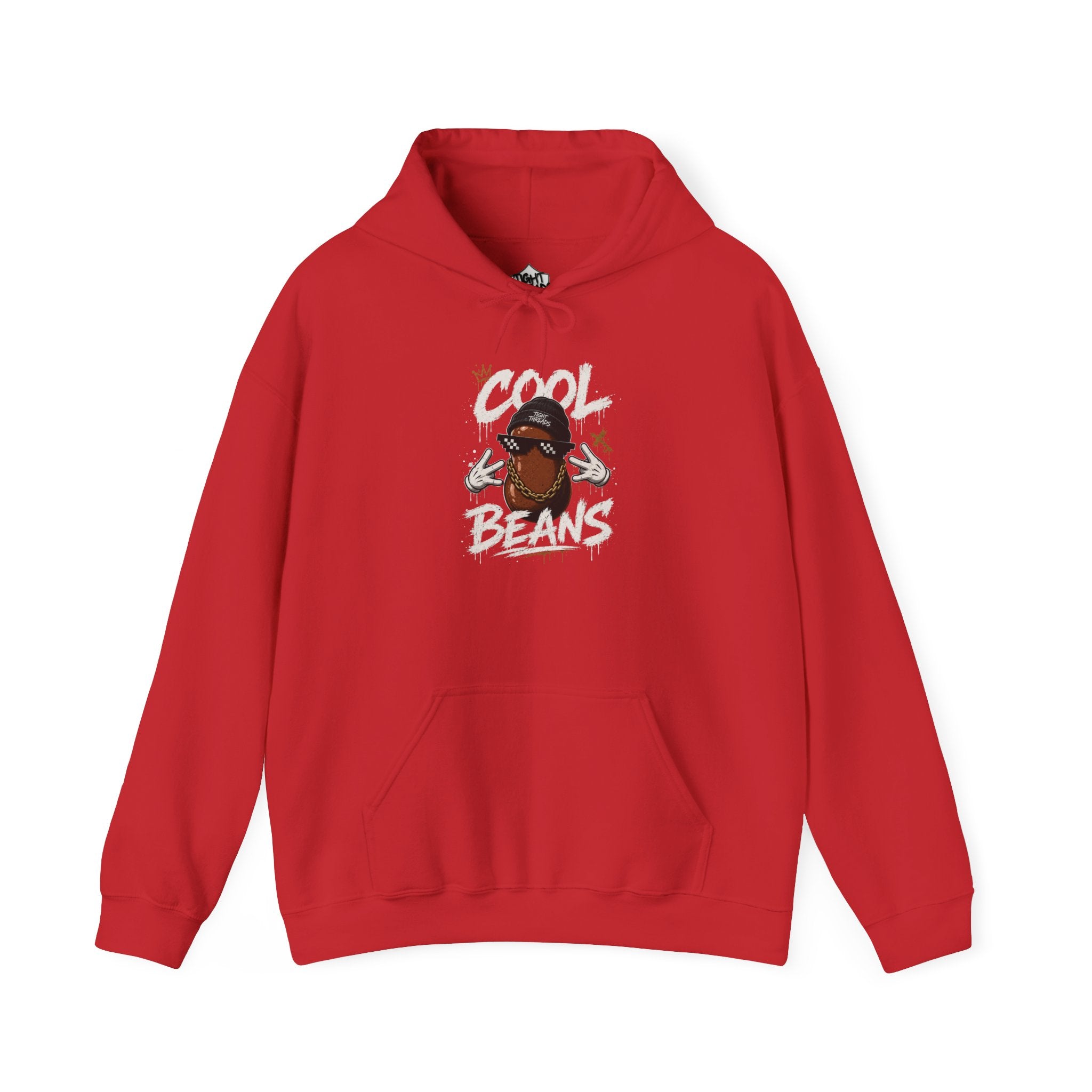 Cool Beans Hoodie — Funny Cartoon Coffee Bean Graphic Pullover