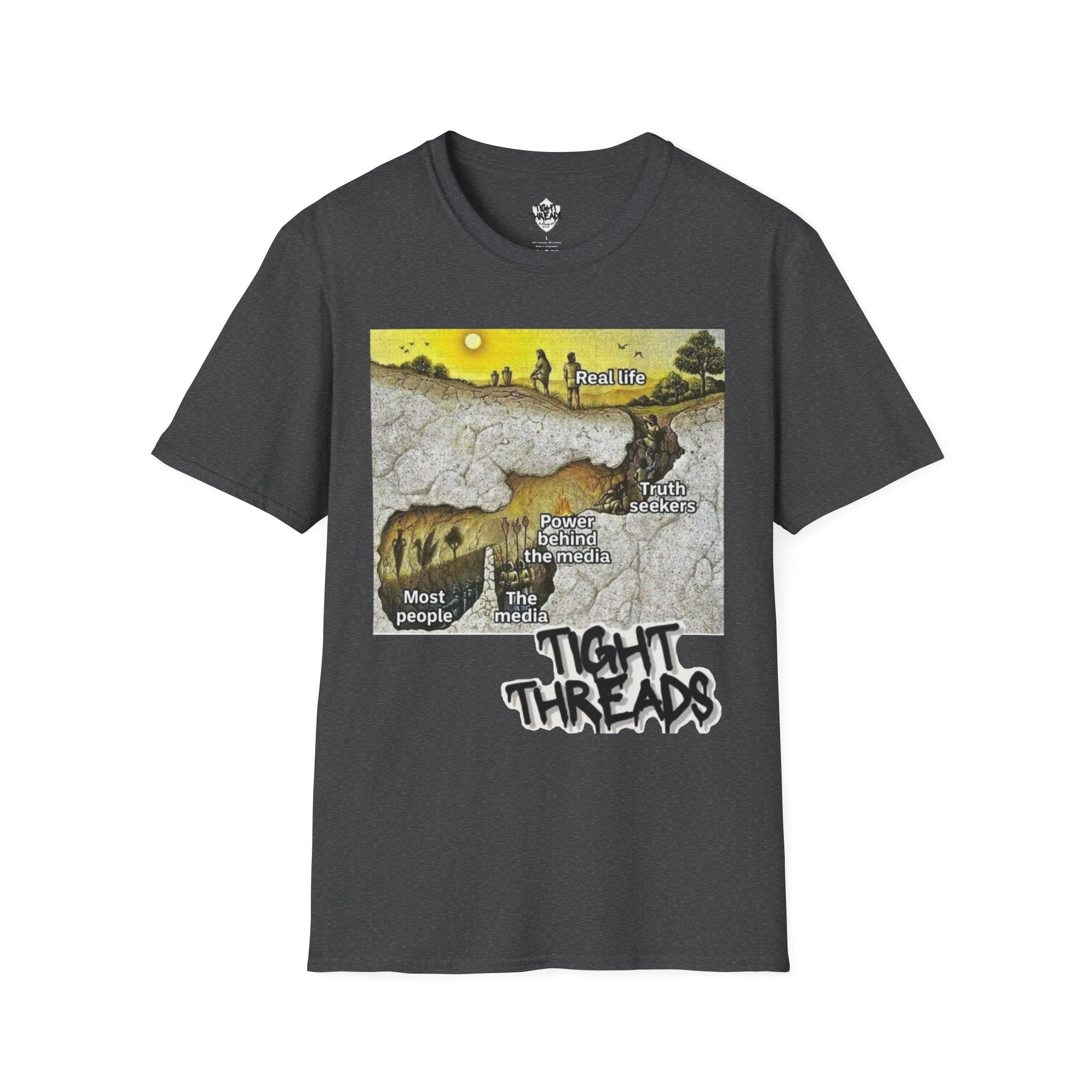 Plato's Cave T-Shirt - Comfortable, Motivational Apparel for Everyday Wear, Unique Gift Idea for Friends and Family, Positive [...]