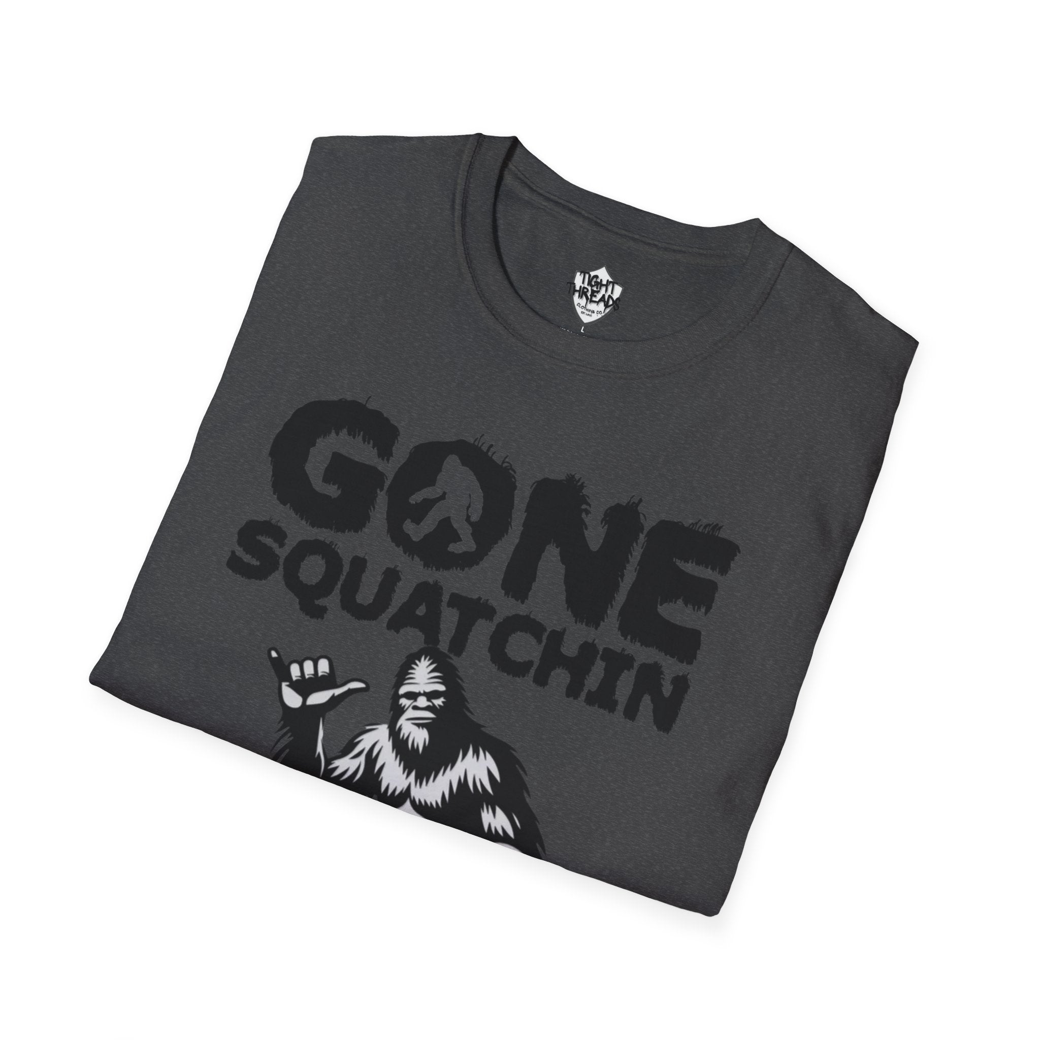 Gone Squatchin Bigfoot Graphic T-Shirt | Sasquatch Illustration