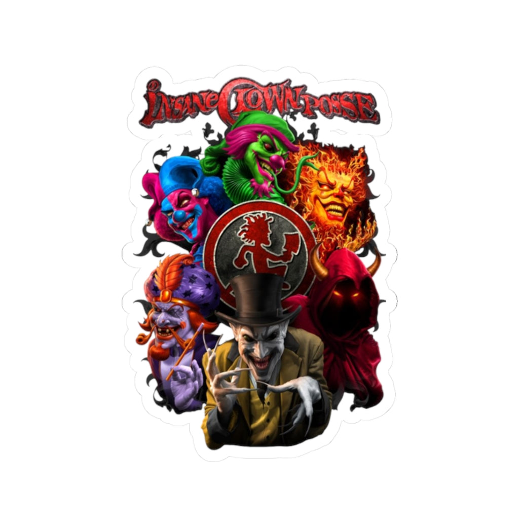 6 Joker card Kiss-Cut Sticker | Juggalo Insane Clown Posse Design