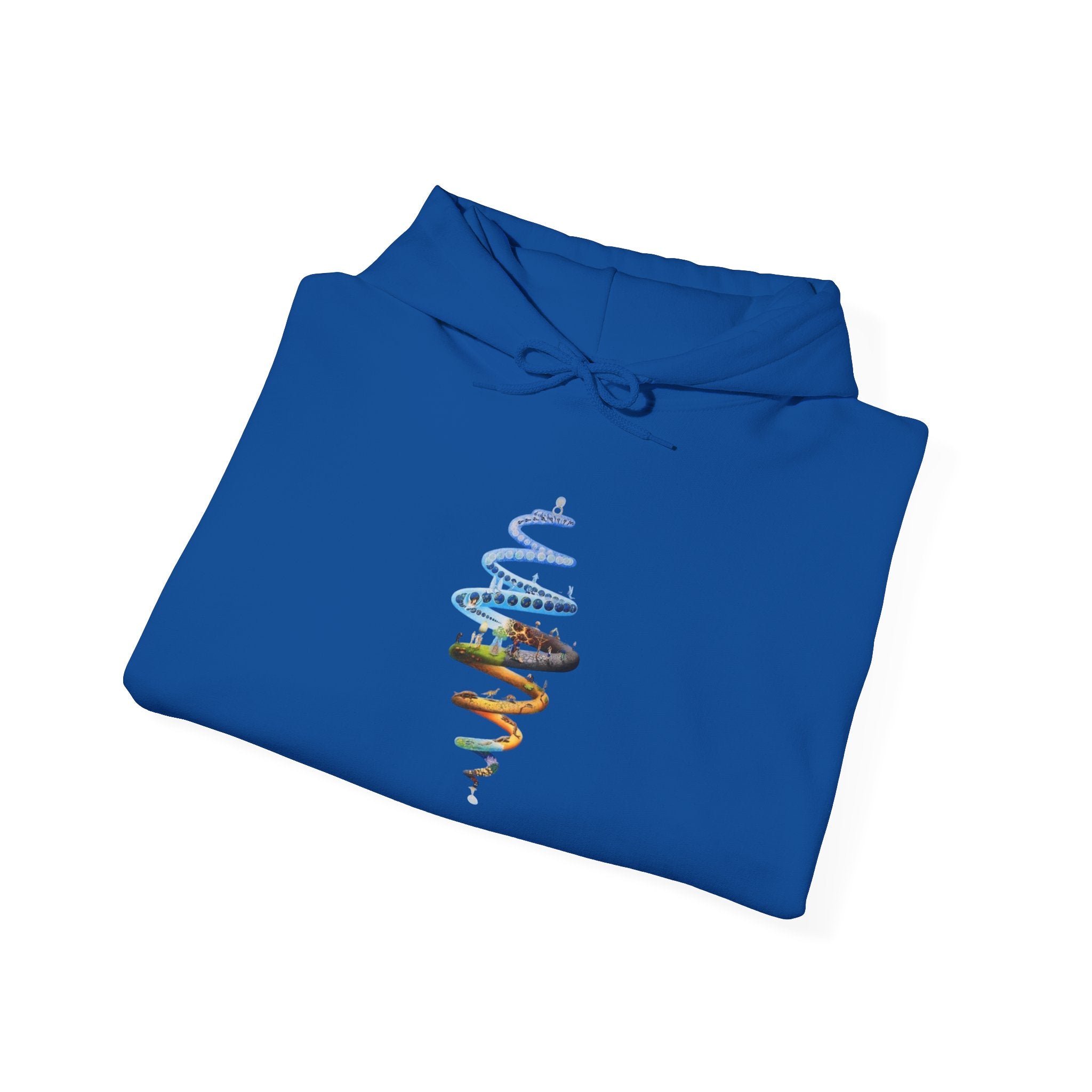 Spiral of Life Design Unisex Hoodie, Cozy Fashion, Perfect for Casual Wear, Gift for Friends, Great for Festivals