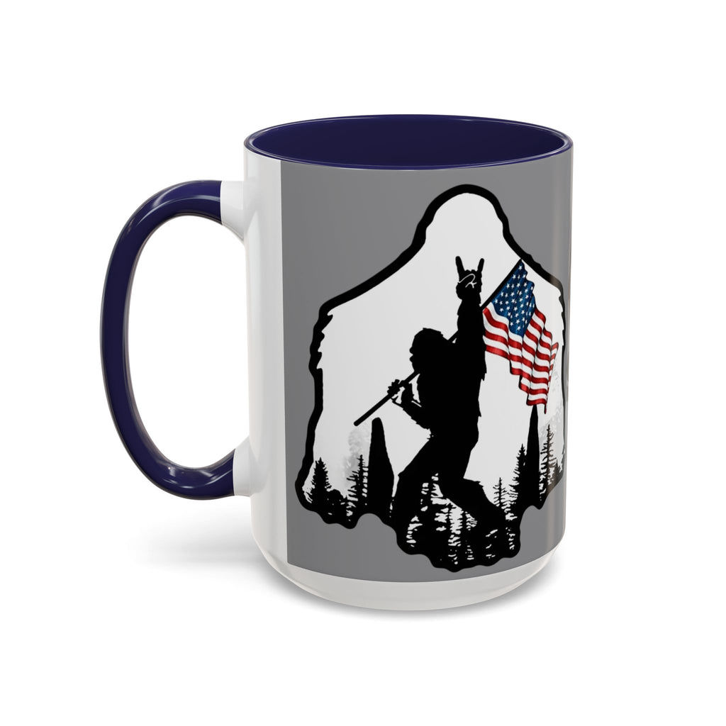 Gone Squatchin Patriotic Bigfoot Mug | Accent Coffee Mug