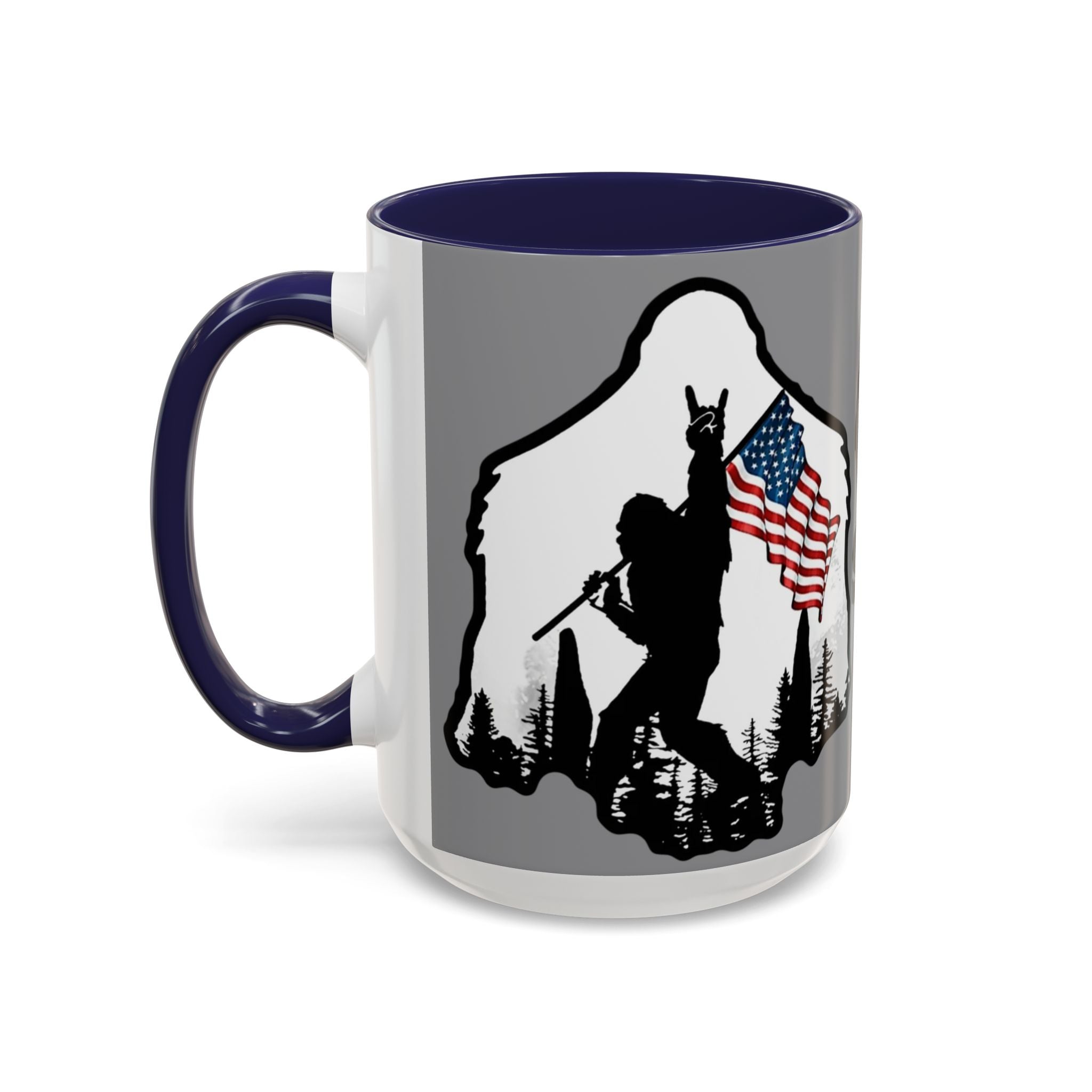 Gone Squatchin Patriotic Bigfoot Mug | Accent Coffee Mug