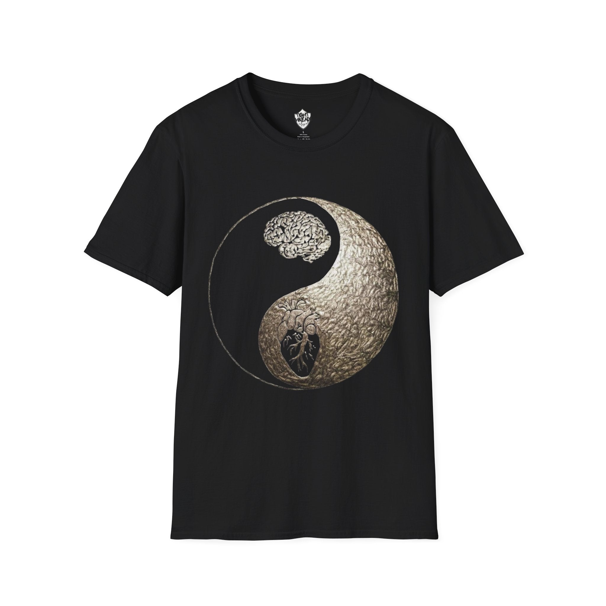 Yin Yang Mind over Matter Tee, Unisex T-Shirt for Mindfulness, Gift for Yoga Lovers, Boho Style, Casual Wear, Spiritual Design