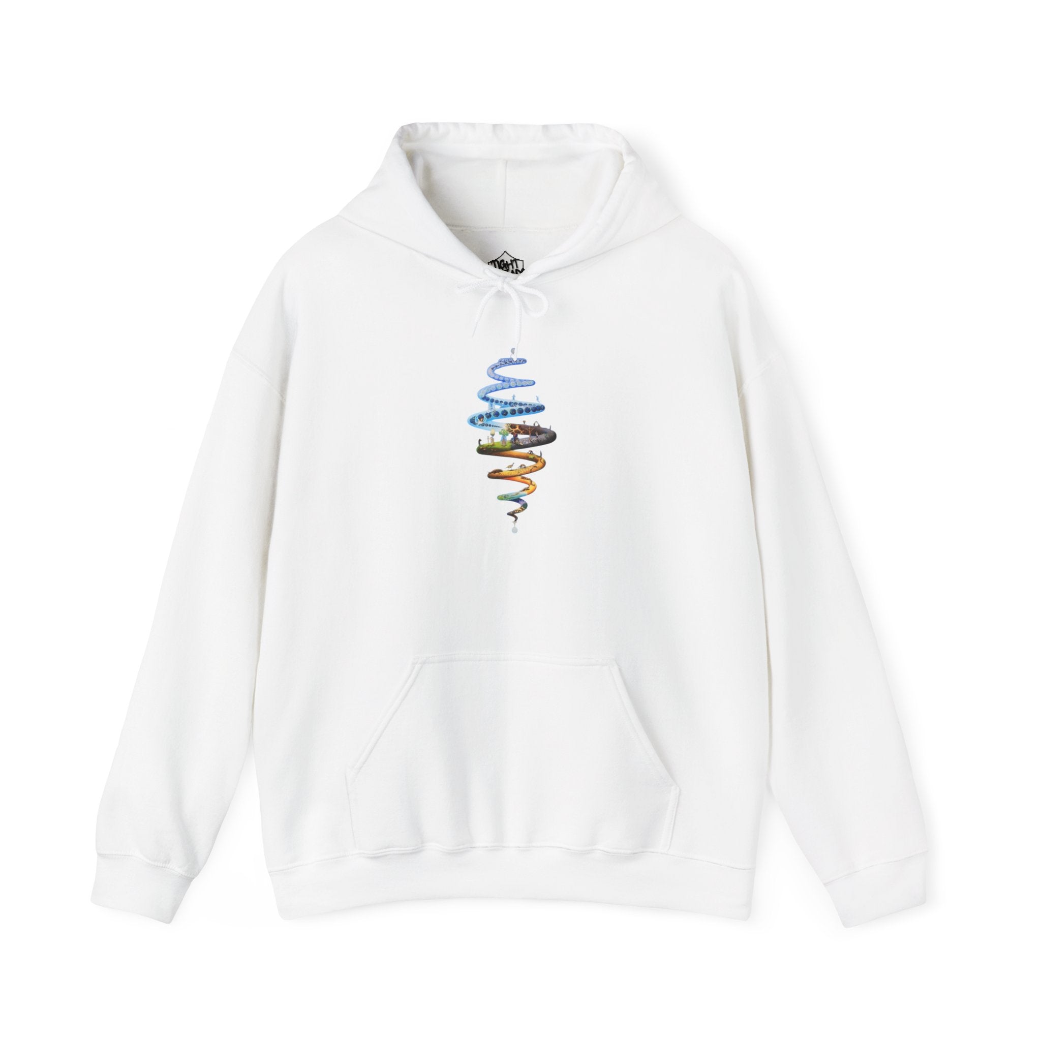 Spiral of Life Design Unisex Hoodie, Cozy Fashion, Perfect for Casual Wear, Gift for Friends, Great for Festivals