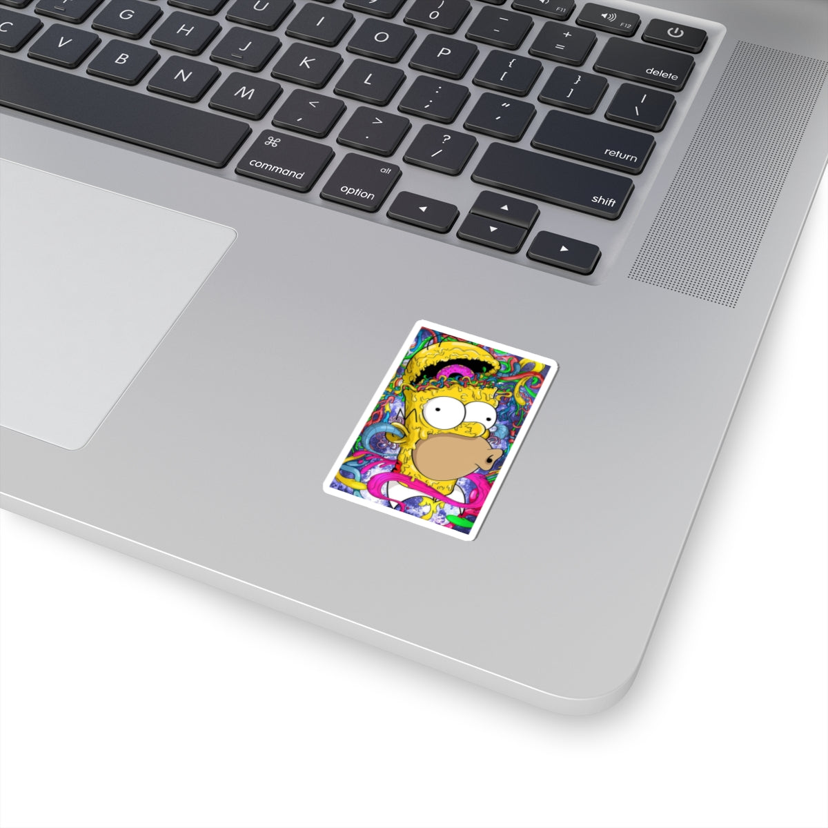 Psychedelic Homer doenut brain Sticker | Kiss-Cut Sticker