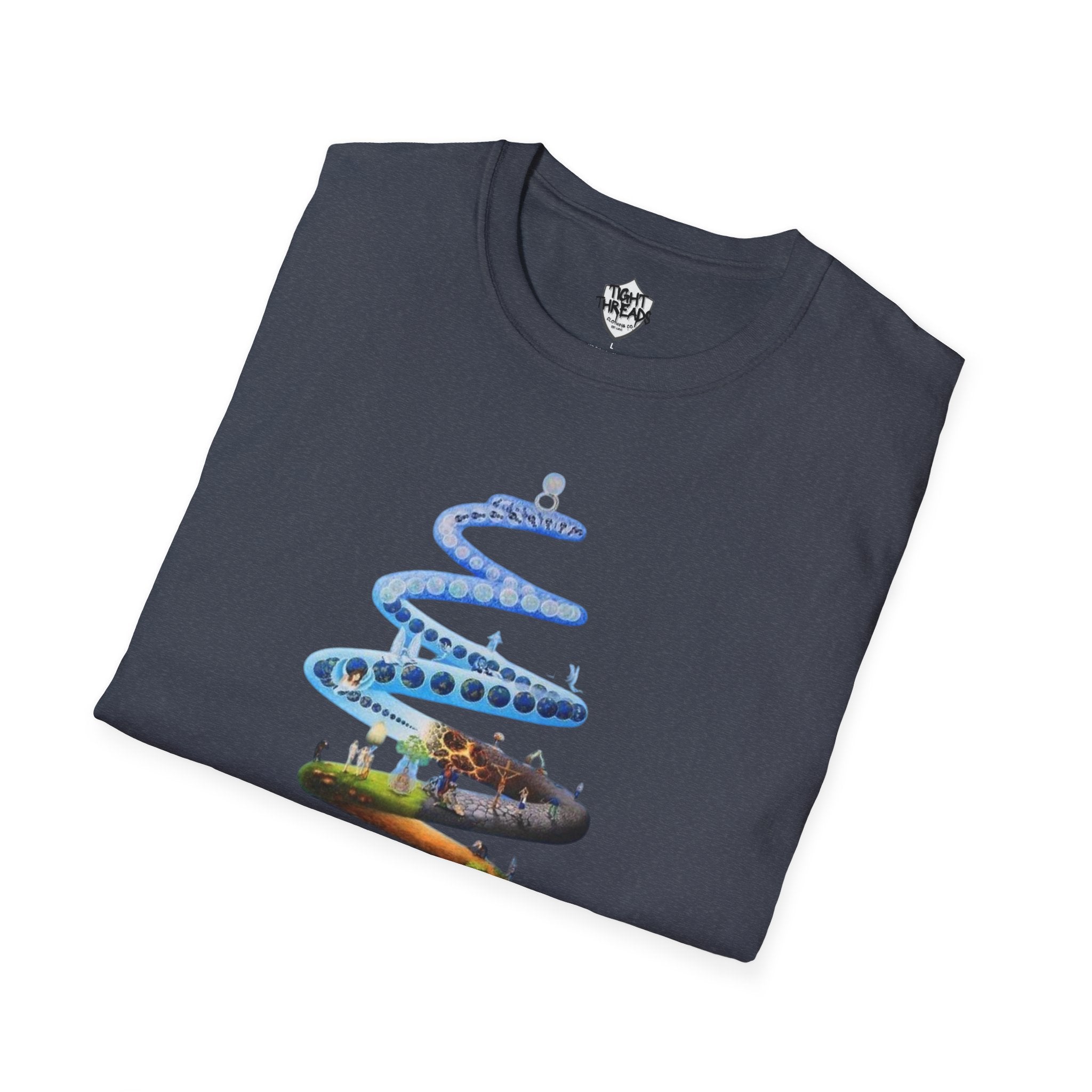 Spiral Life Unisex T-Shirt - Inspirational Design for Nature Lovers, Gift for Birthdays, Earth Day, Chill Vibes, Casual Wear, Graphic Tee