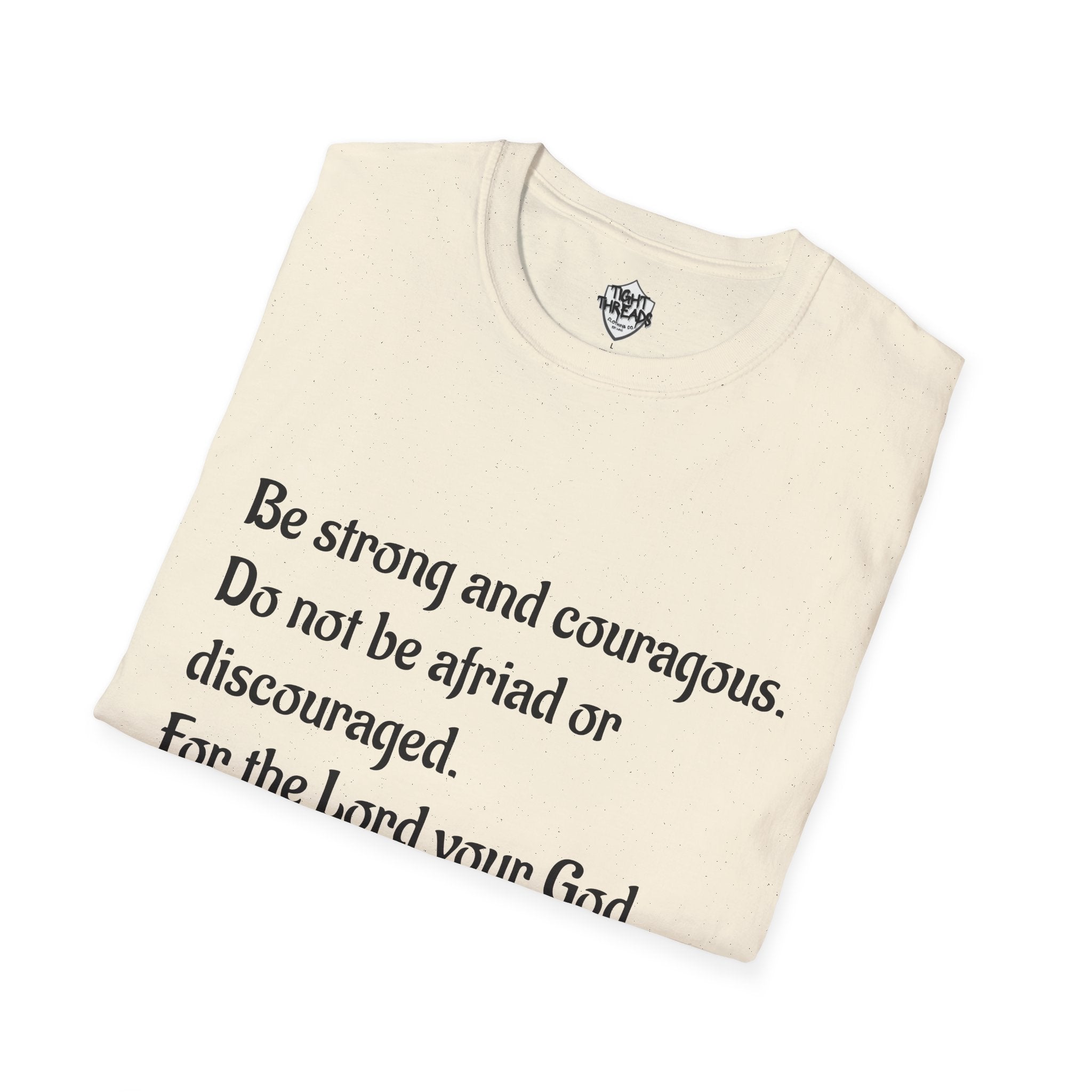 Inspirational Joshua 1:9 Bible Verse T-Shirt, Unisex Motivational Tee, Faith-Based Gift, Religious Apparel, Encouragement Top