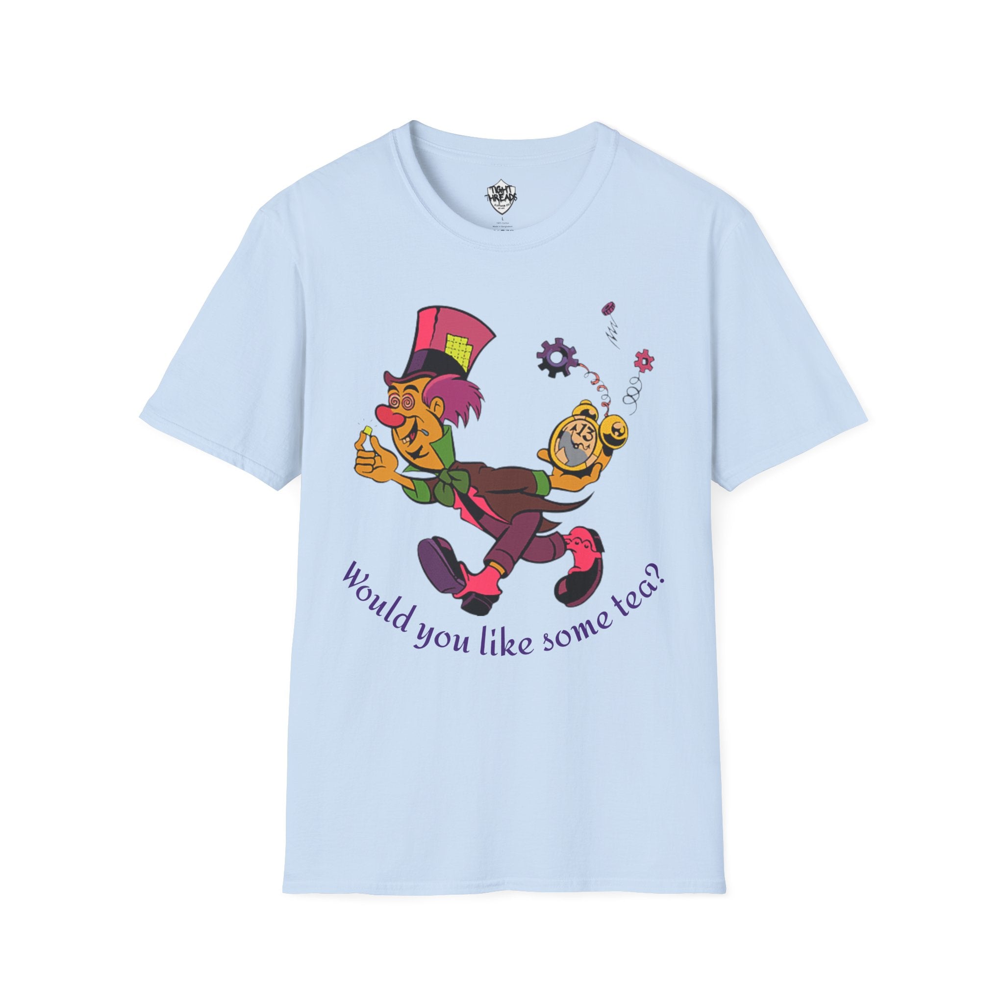 Mad Hatter Tea Party T-Shirt, Alice in Wonderland Shirt, Fun Unisex Tee, Playful Gift for Fans, Casual Wear