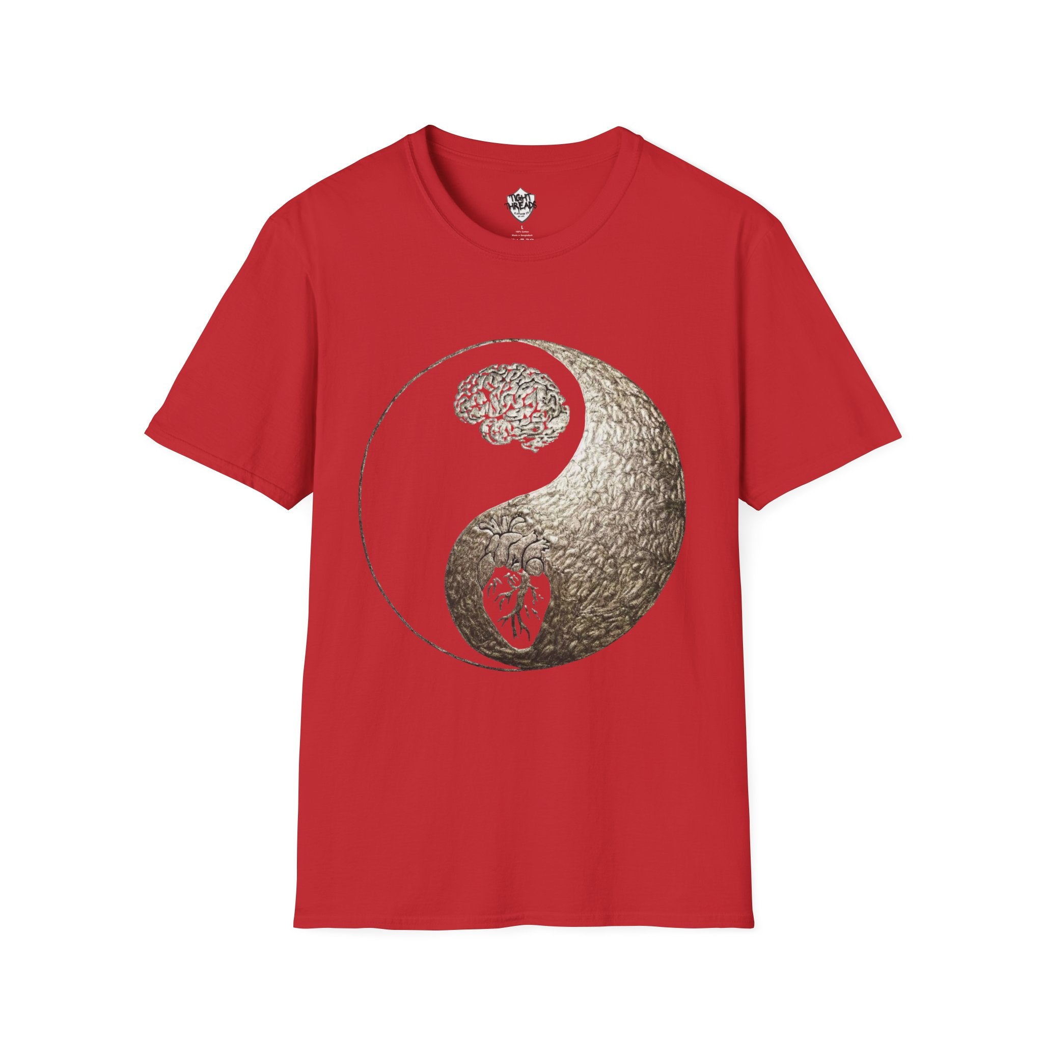 Yin Yang Mind over Matter Tee, Unisex T-Shirt for Mindfulness, Gift for Yoga Lovers, Boho Style, Casual Wear, Spiritual Design