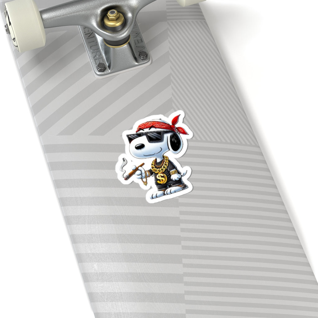 Gangster Snoopy Sticker | Kiss-Cut Sticker, Cartoon Character, Vinyl Decal
