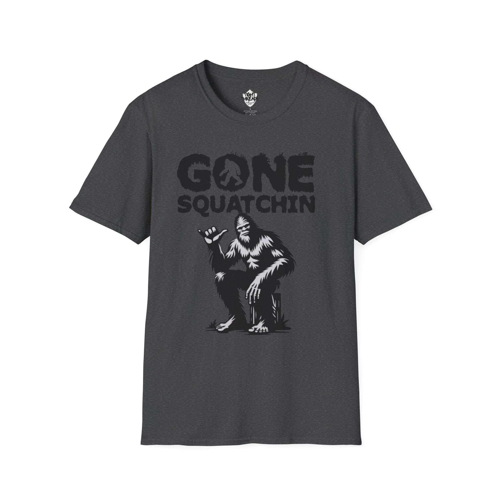 Gone Squatchin Bigfoot Graphic T-Shirt | Sasquatch Illustration