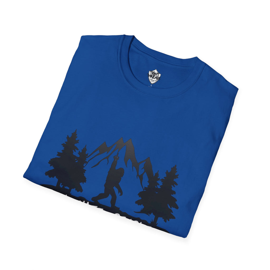 Bigfoot I Hate People mountain silhouette T-Shirt | hiker outdoors trees