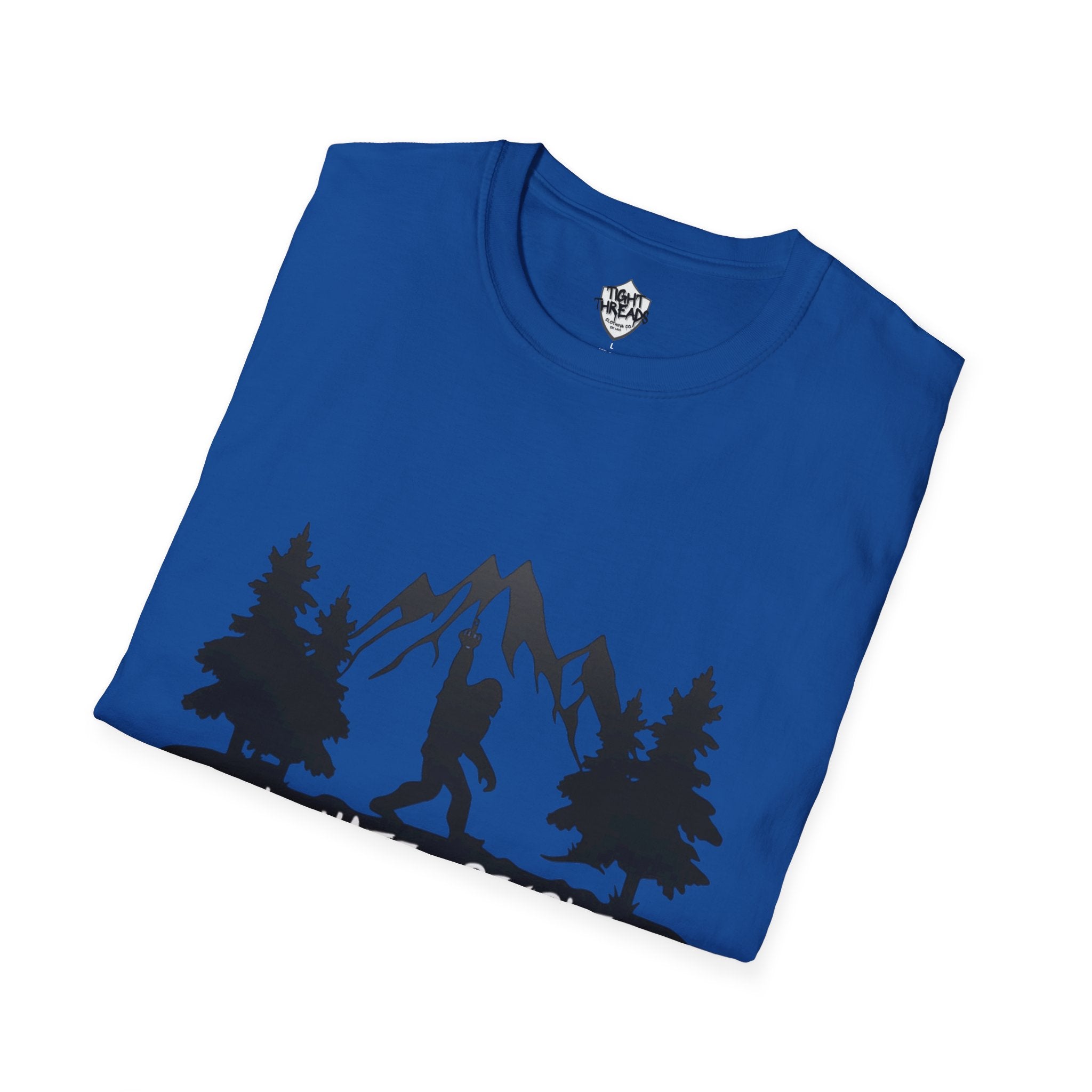 Bigfoot I Hate People mountain silhouette T-Shirt | hiker outdoors trees