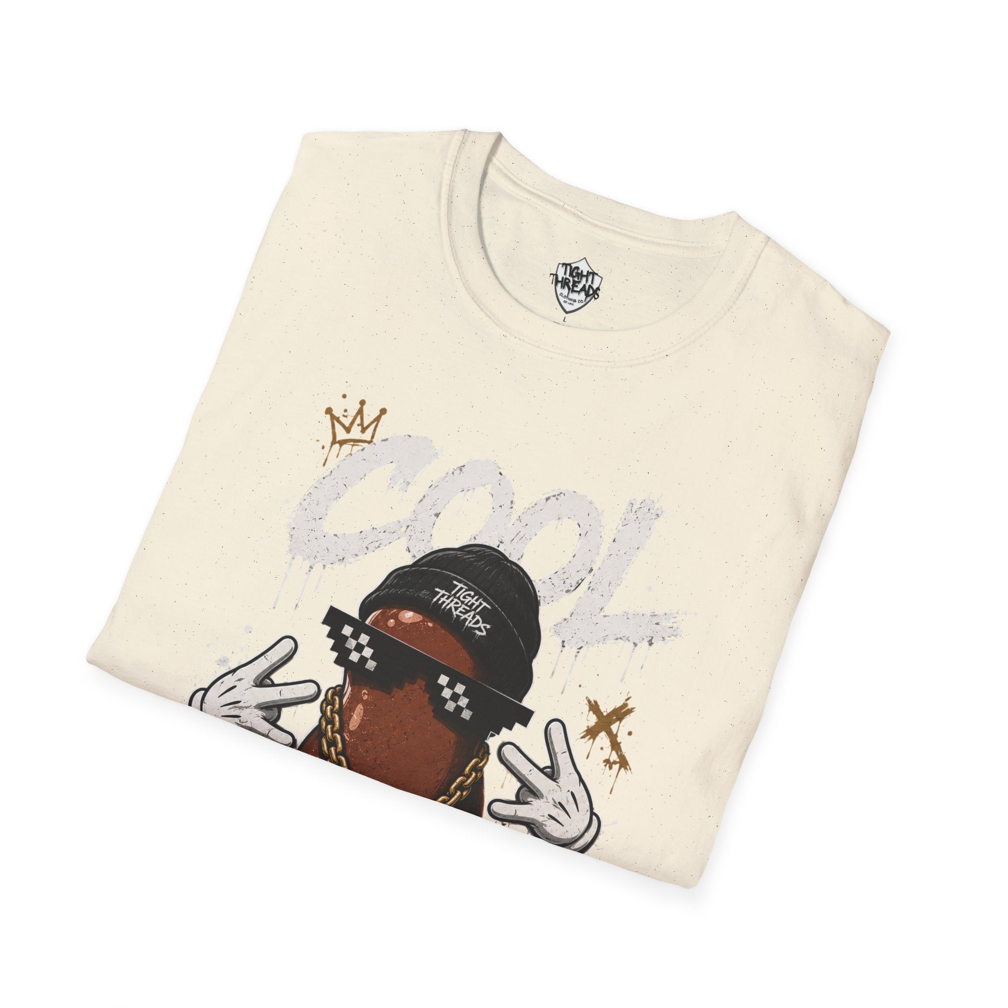 Cool Beans Graphic T-Shirt — Hipster Bean Cartoon Tee