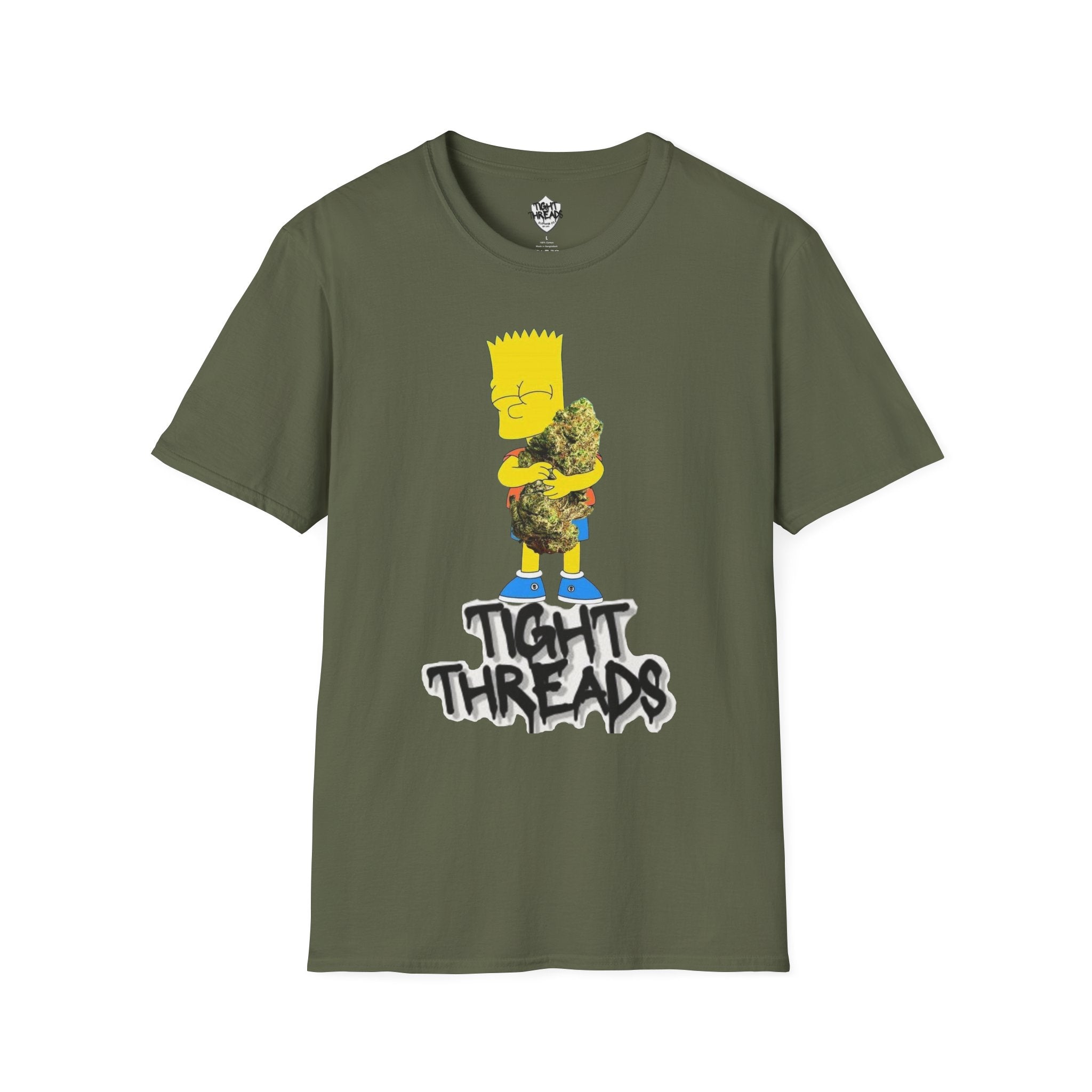 Bart Simpson and his Bud Graphic Tee, Casual Unisex T-Shirt for Everyday Wear, Perfect Gift for Fans, Outdoor Fun, Summer Style