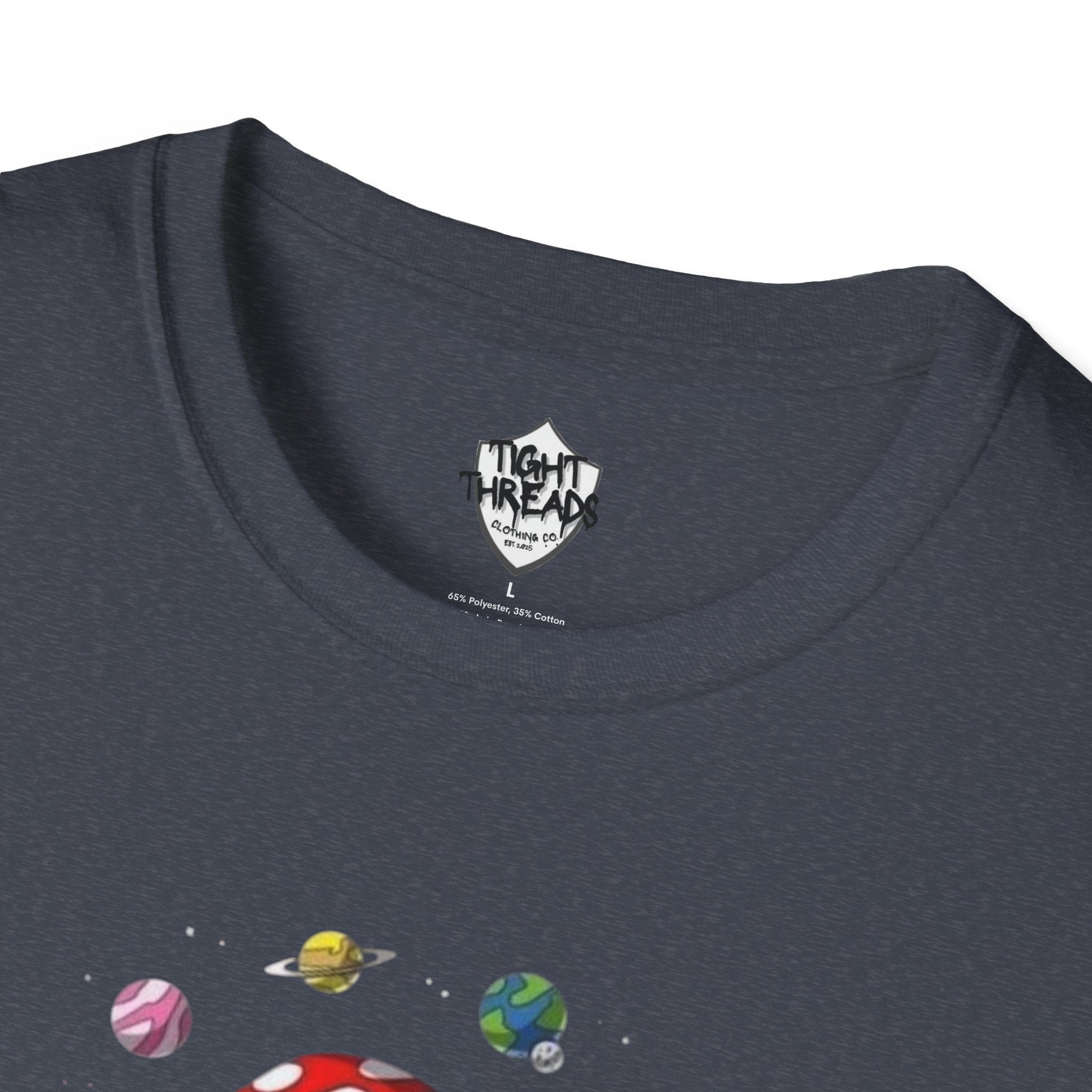 Mushroom Meditation Tee | Unisex Softstyle T-Shirt, Trendy Graphic Tee, Casual Wear, Nature Lover Gift, Relaxation Shirt, Festival Apparel
