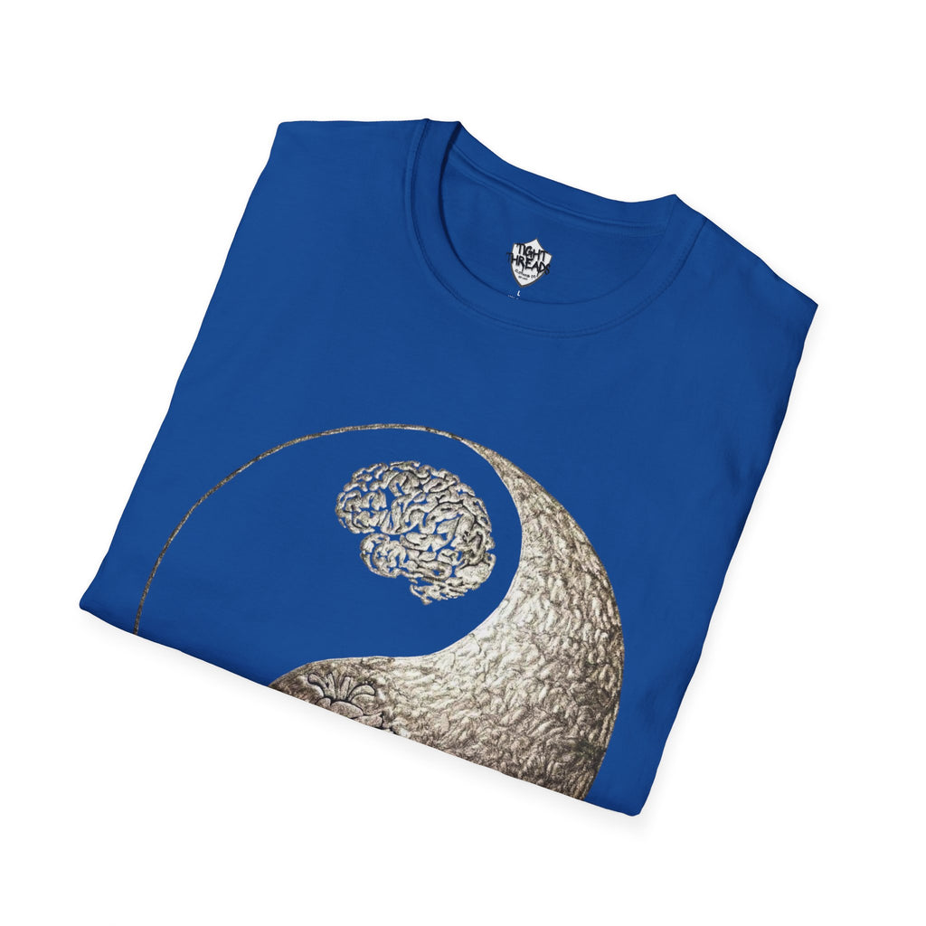 Yin Yang Mind over Matter Tee, Unisex T-Shirt for Mindfulness, Gift for Yoga Lovers, Boho Style, Casual Wear, Spiritual Design