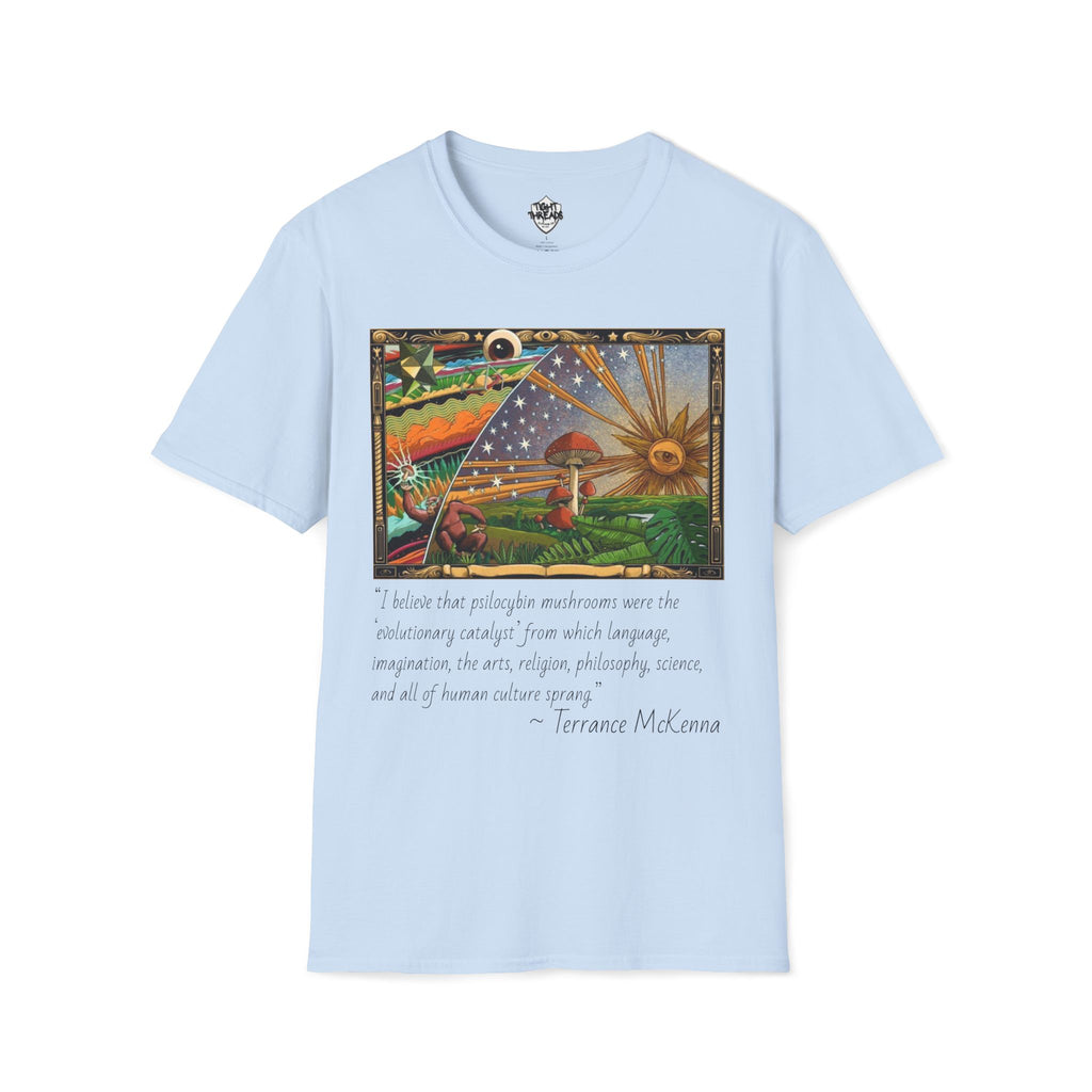Terrance McKenna stoned ape theory T-Shirt, Motivational Shirt, Casual Wear, Gift for Dreamers, Unique Everyday Style