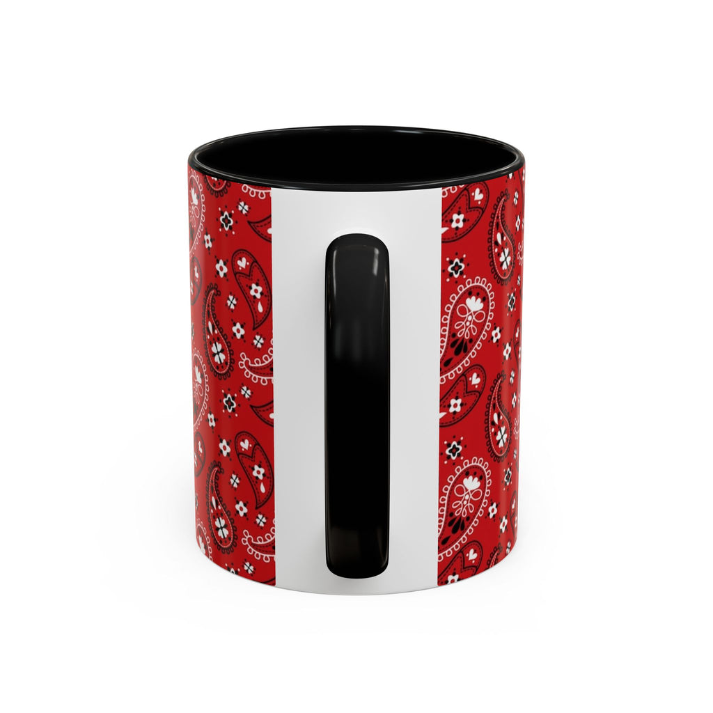 Cool Beans Mug | Red Bandana Coffee Cup, Hip-Hop Bean Graphic 11oz 15oz