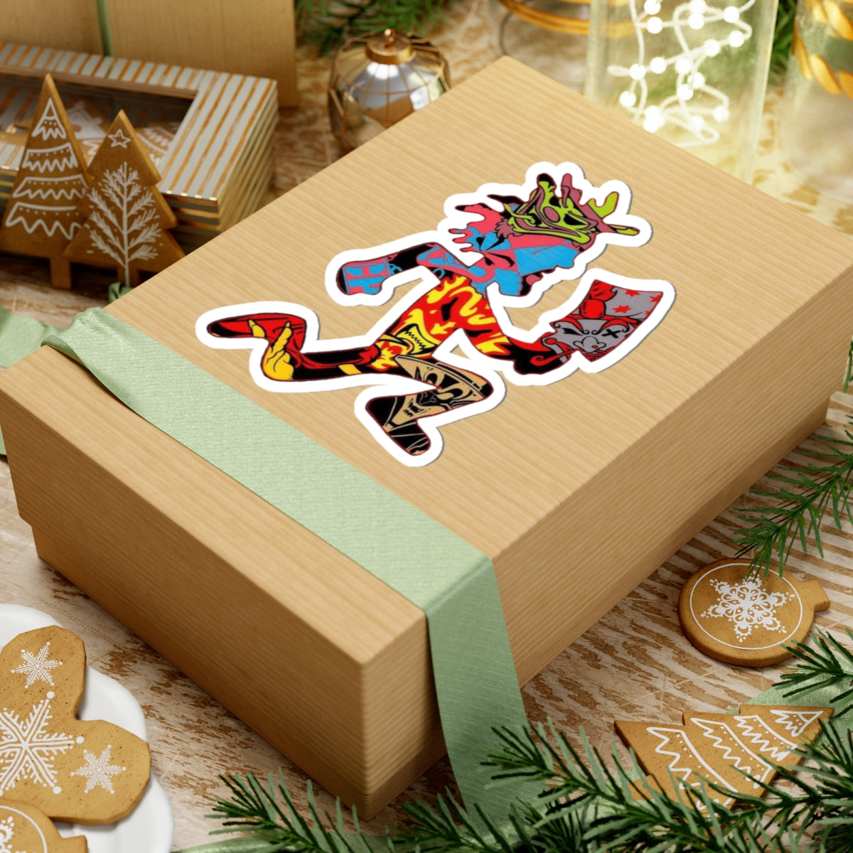 Hatchet man Joker Card Sticker, Laptop Decor, Personalized Gifts, Art Decals, Party Favors, Custom Accessories