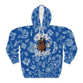 Cool Beans Blue Bandana Hoodie | All-Over Print Pullover