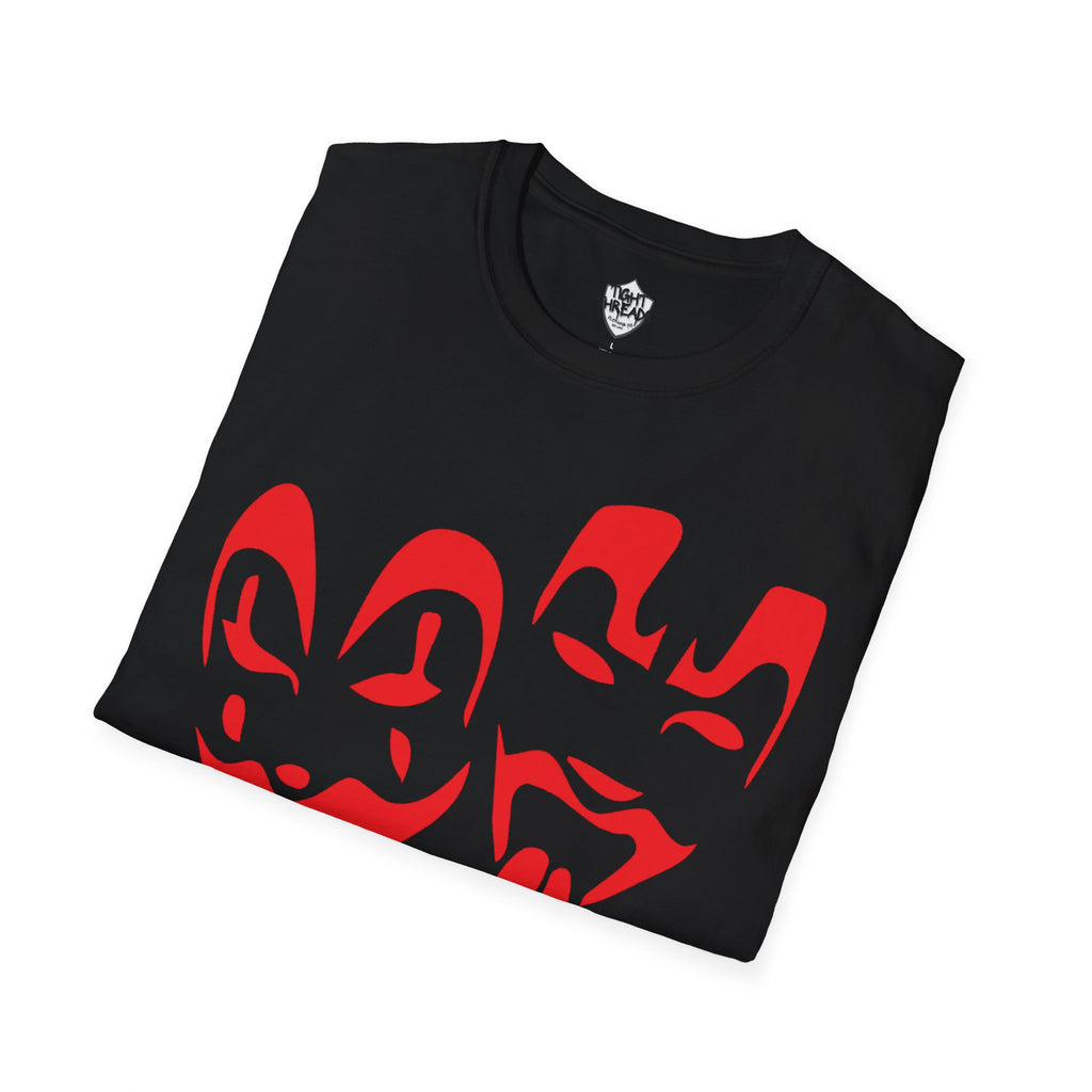Red Juggalo Faces T-Shirt | Clown Theater Graphic