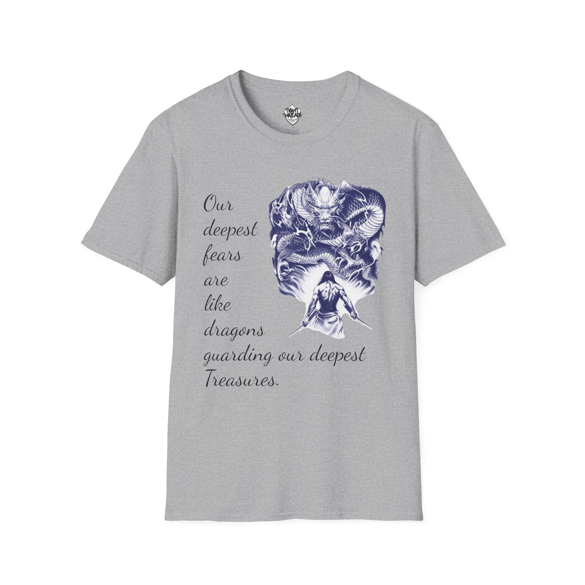 Unisex T-Shirt, Inner Alchemy, Dragon Quote Tee, Graphic Tee, Spiritual Shirt, Inspirational Clothing