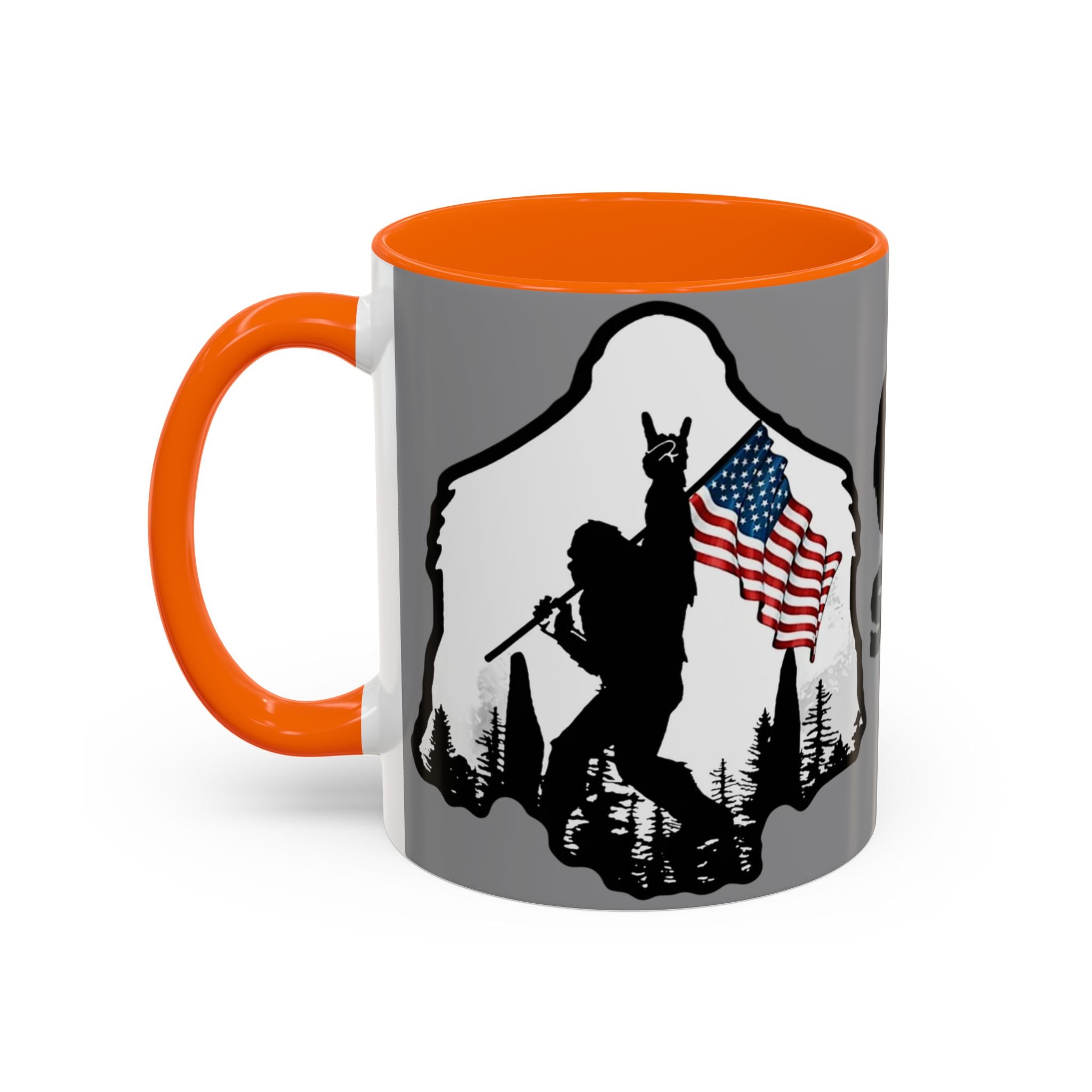 Gone Squatchin Patriotic Bigfoot Mug | Accent Coffee Mug