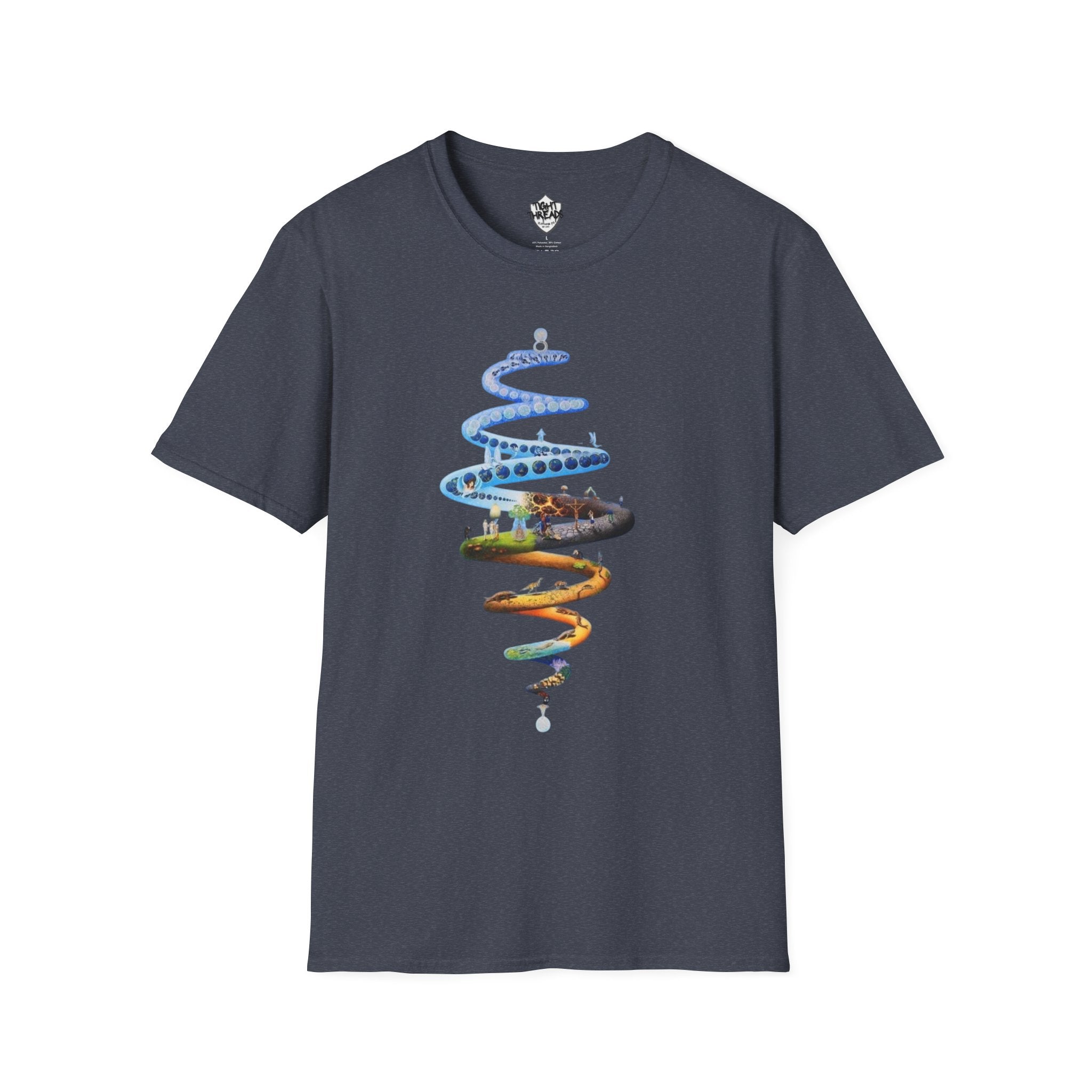 Spiral Life Unisex T-Shirt - Inspirational Design for Nature Lovers, Gift for Birthdays, Earth Day, Chill Vibes, Casual Wear, Graphic Tee