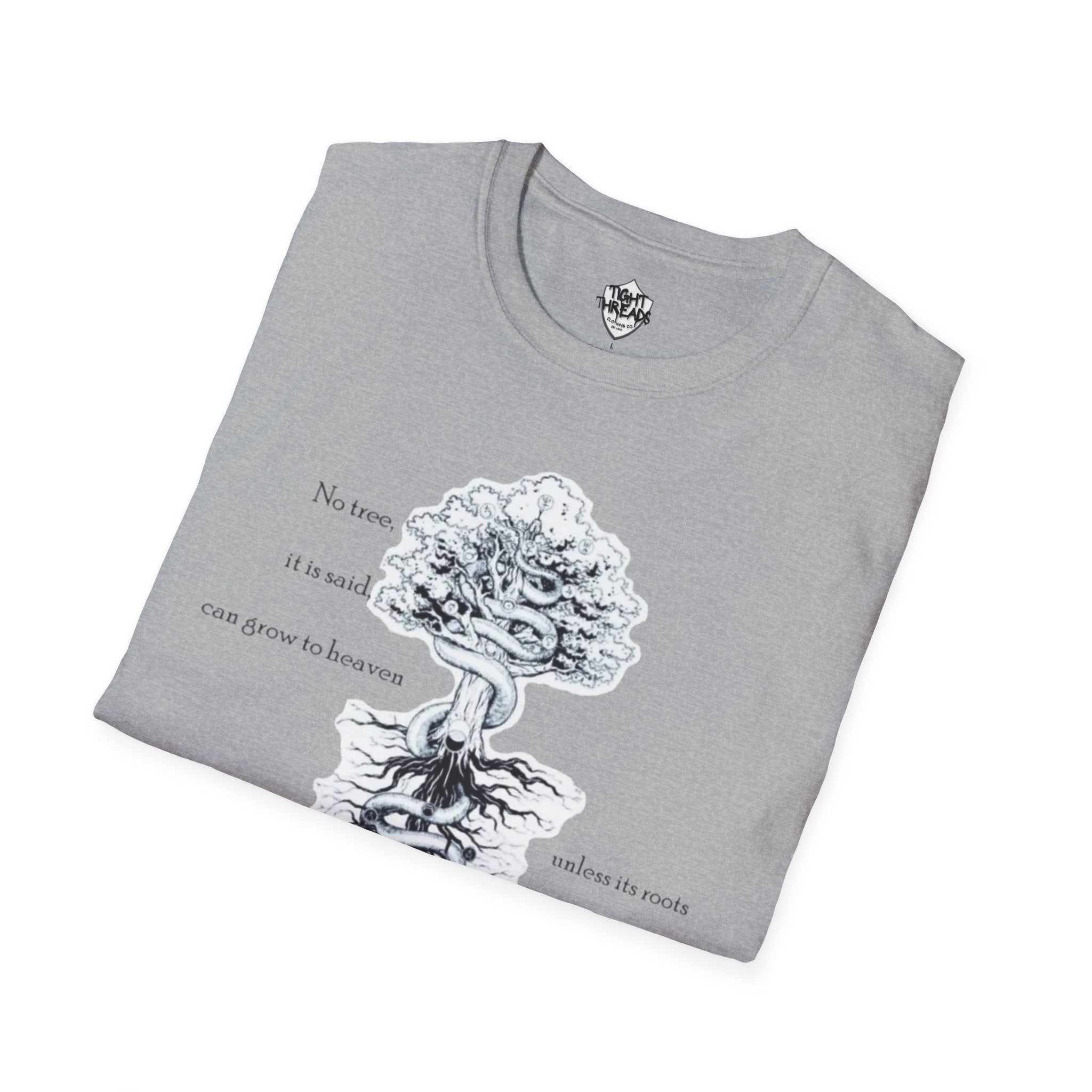 Carl Jung Quote Tees for Philosophers, Comfort Wear, Gift for Friends, Eco-Friendly Fashion, Tree Design Shirt