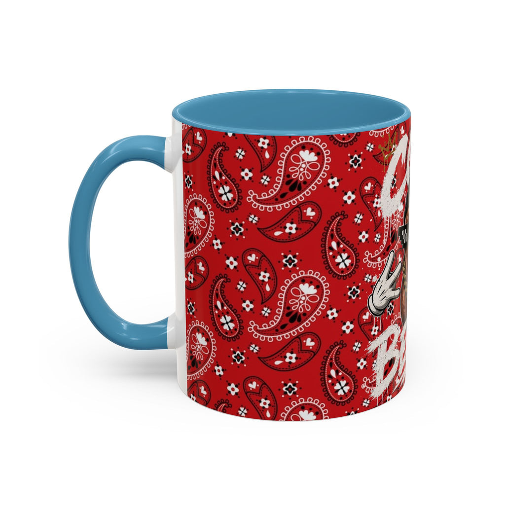 Cool Beans Mug | Red Bandana Coffee Cup, Hip-Hop Bean Graphic 11oz 15oz