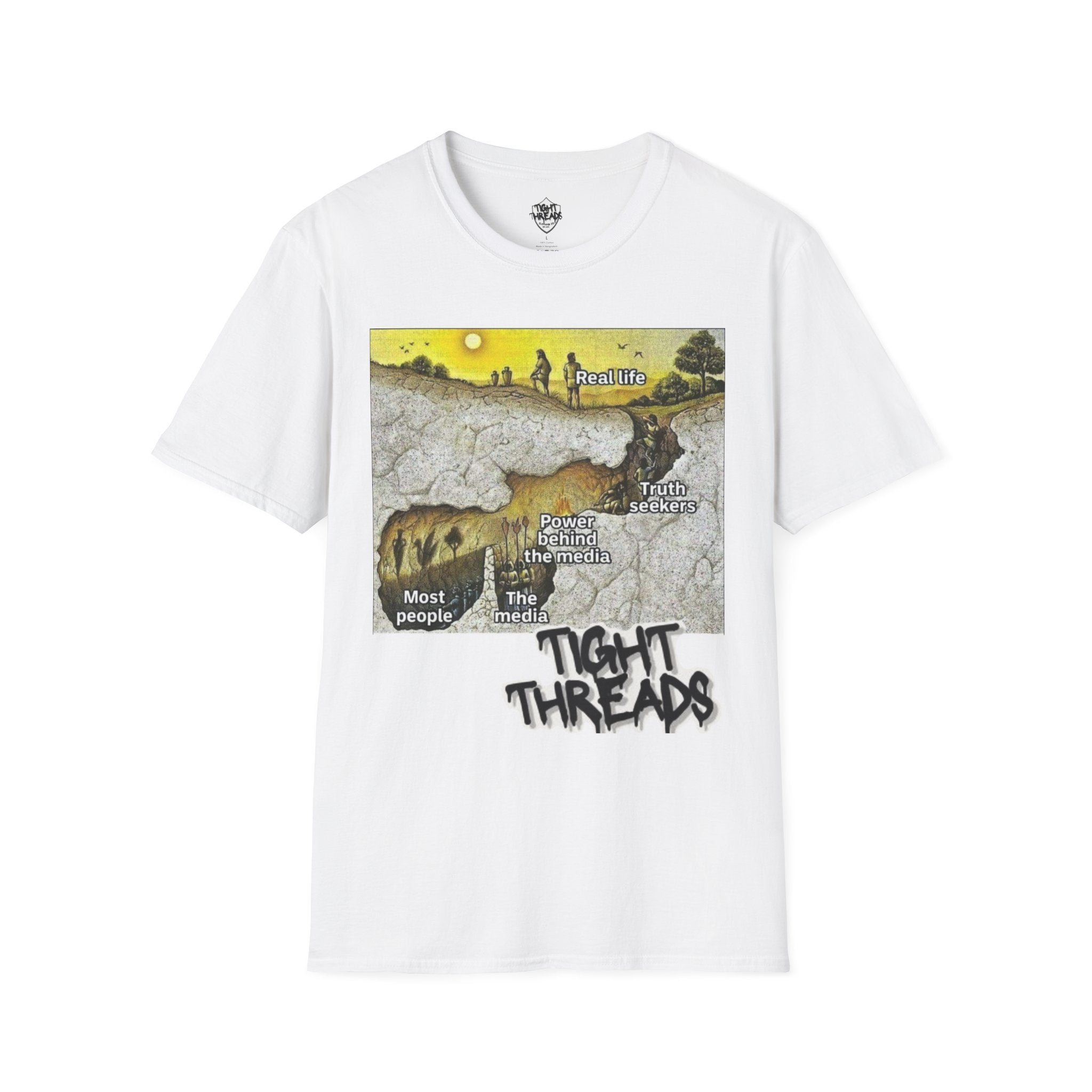 Plato's Cave T-Shirt - Comfortable, Motivational Apparel for Everyday Wear, Unique Gift Idea for Friends and Family, Positive [...]