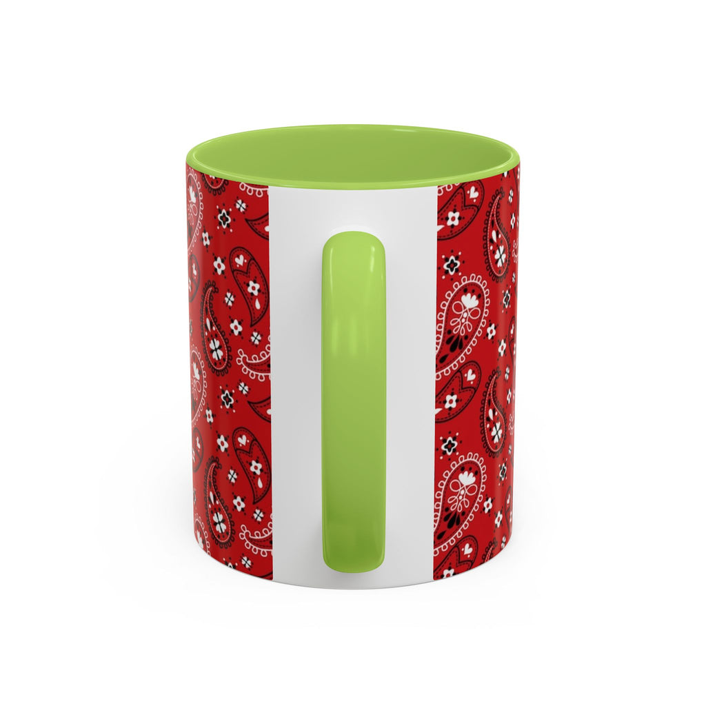 Cool Beans Mug | Red Bandana Coffee Cup, Hip-Hop Bean Graphic 11oz 15oz