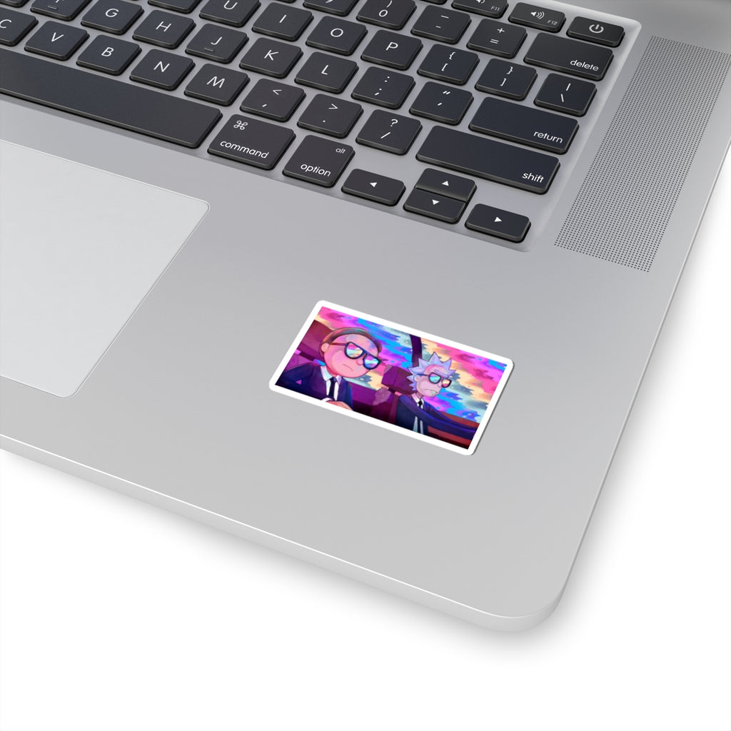 Rick and Morty Sci-Fi Cartoon Duo Sticker | Kiss-Cut Sticker