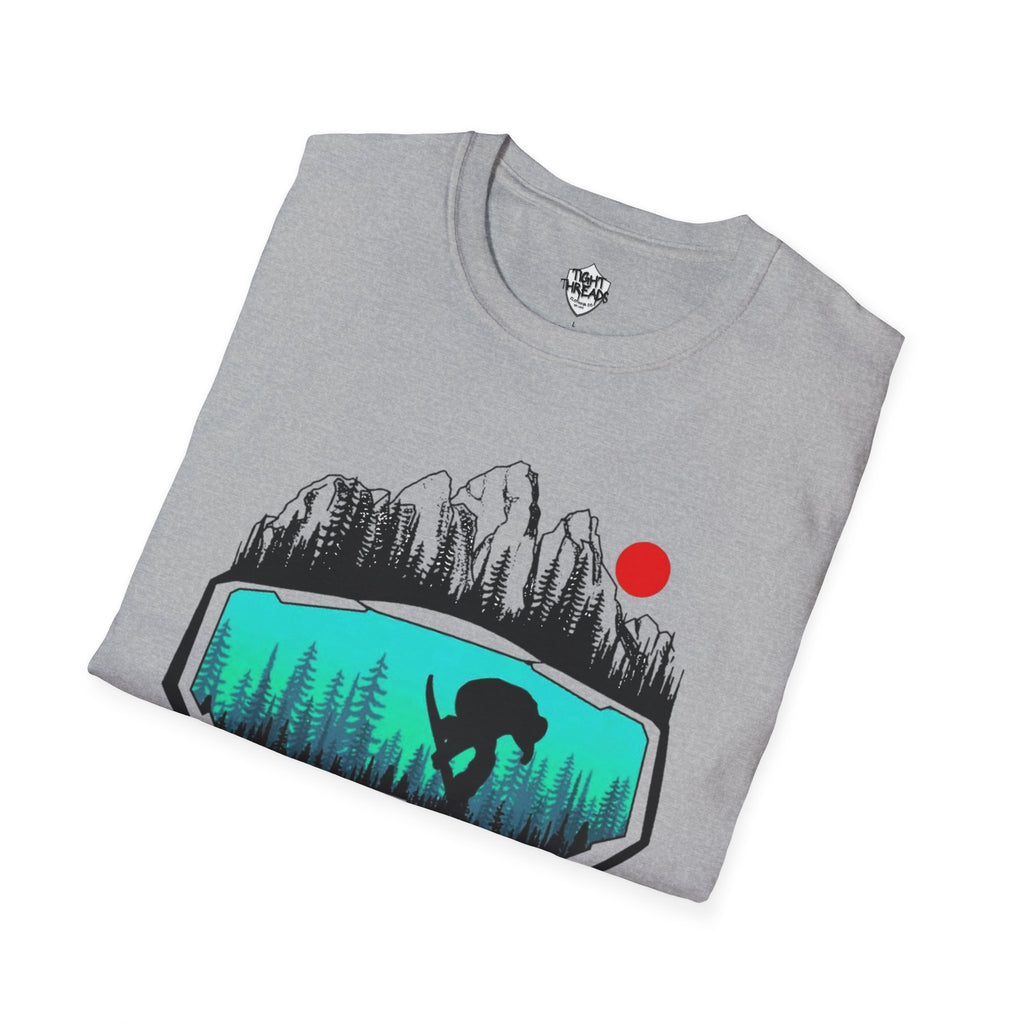 Snowboard Skull T-Shirt - Cool Adventure Graphic Tee for Outdoor Enthusiasts, Summer Festivals, Gift for Him/Her, Casual Wear, Nature tee