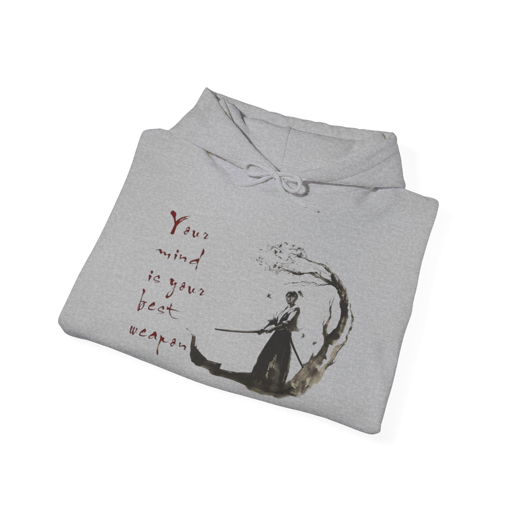 Dreamy Unisex Hoodie: 'Your Mind is Your Best Weapon', Cozy Layer for Relaxation, Perfect for Gifts, All Seasons, Adorned with Art, Unisex