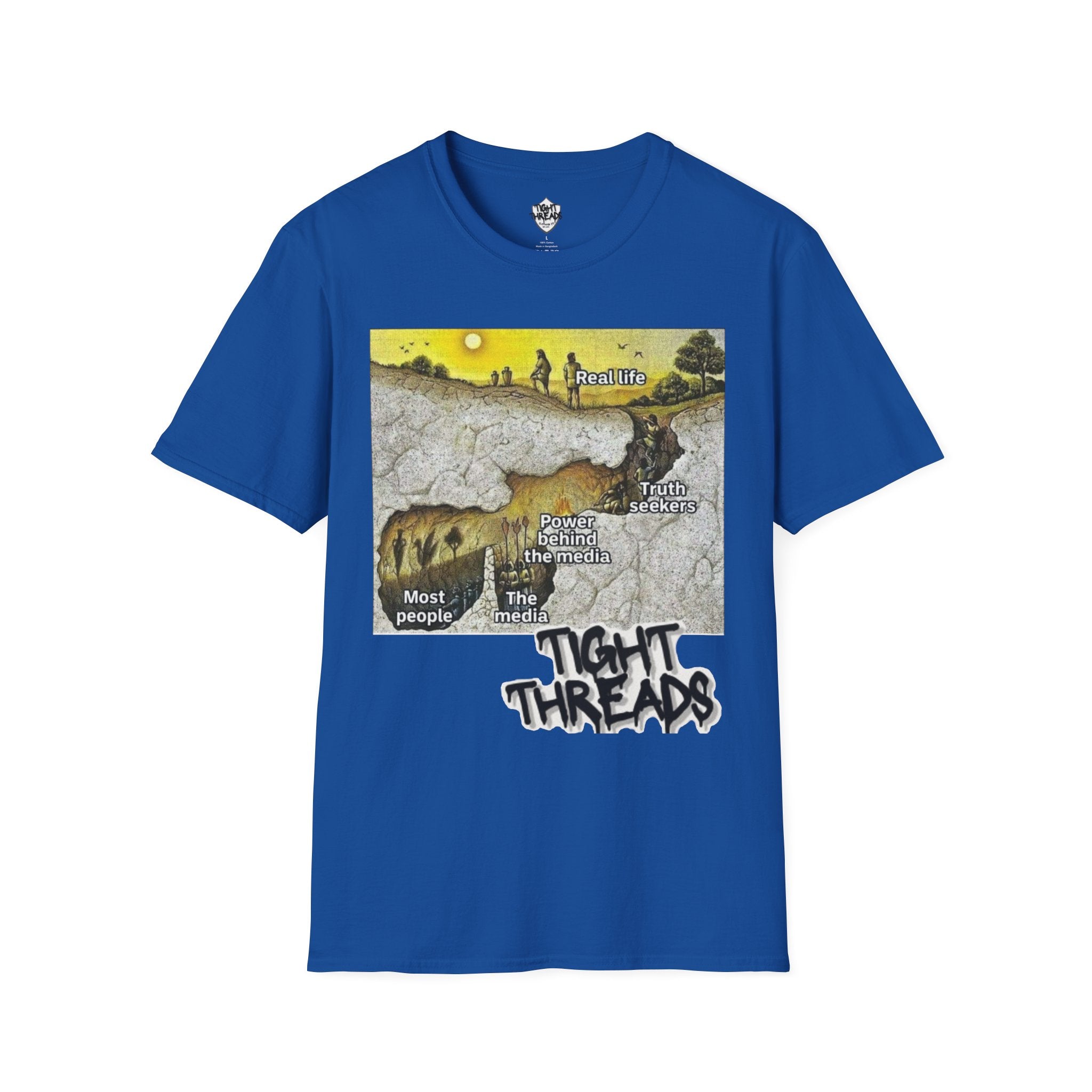 Plato's Cave T-Shirt - Comfortable, Motivational Apparel for Everyday Wear, Unique Gift Idea for Friends and Family, Positive [...]