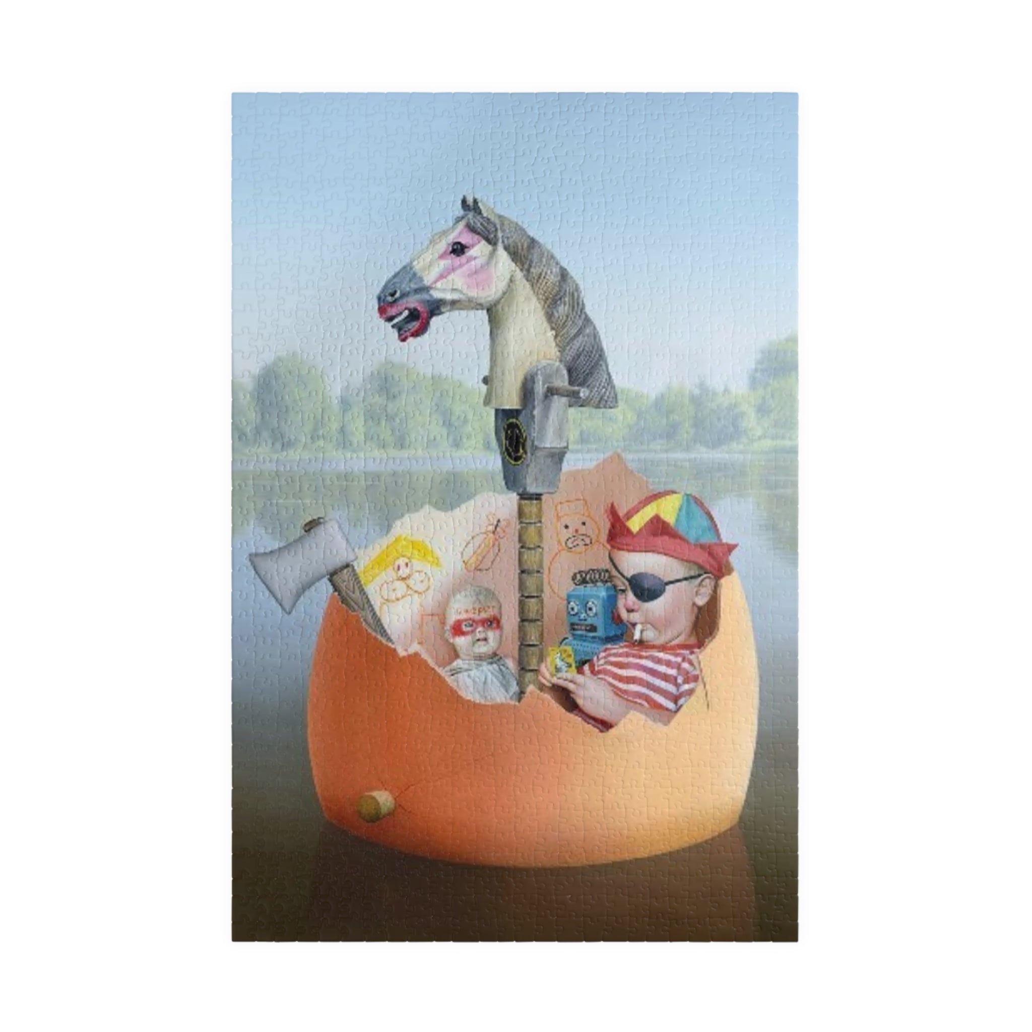 Little Adult in Egg puzzle | 520 or 1014 pc jigsaw