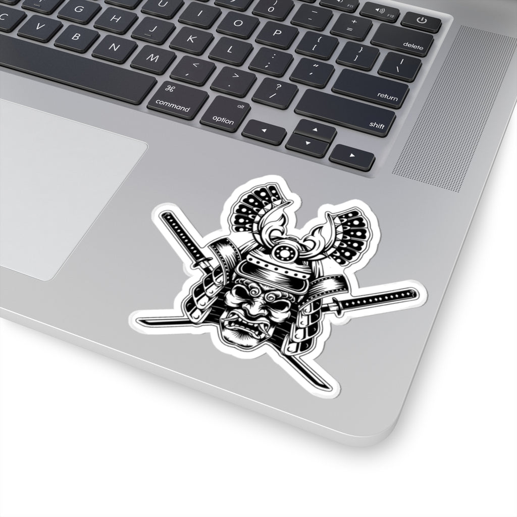 Samurai Warrior Kiss-Cut Stickers, Bold Decor, Laptop Stickers, Unique Gifts for Enthusiasts, Art Stickers for Journals, Cool Wall Art