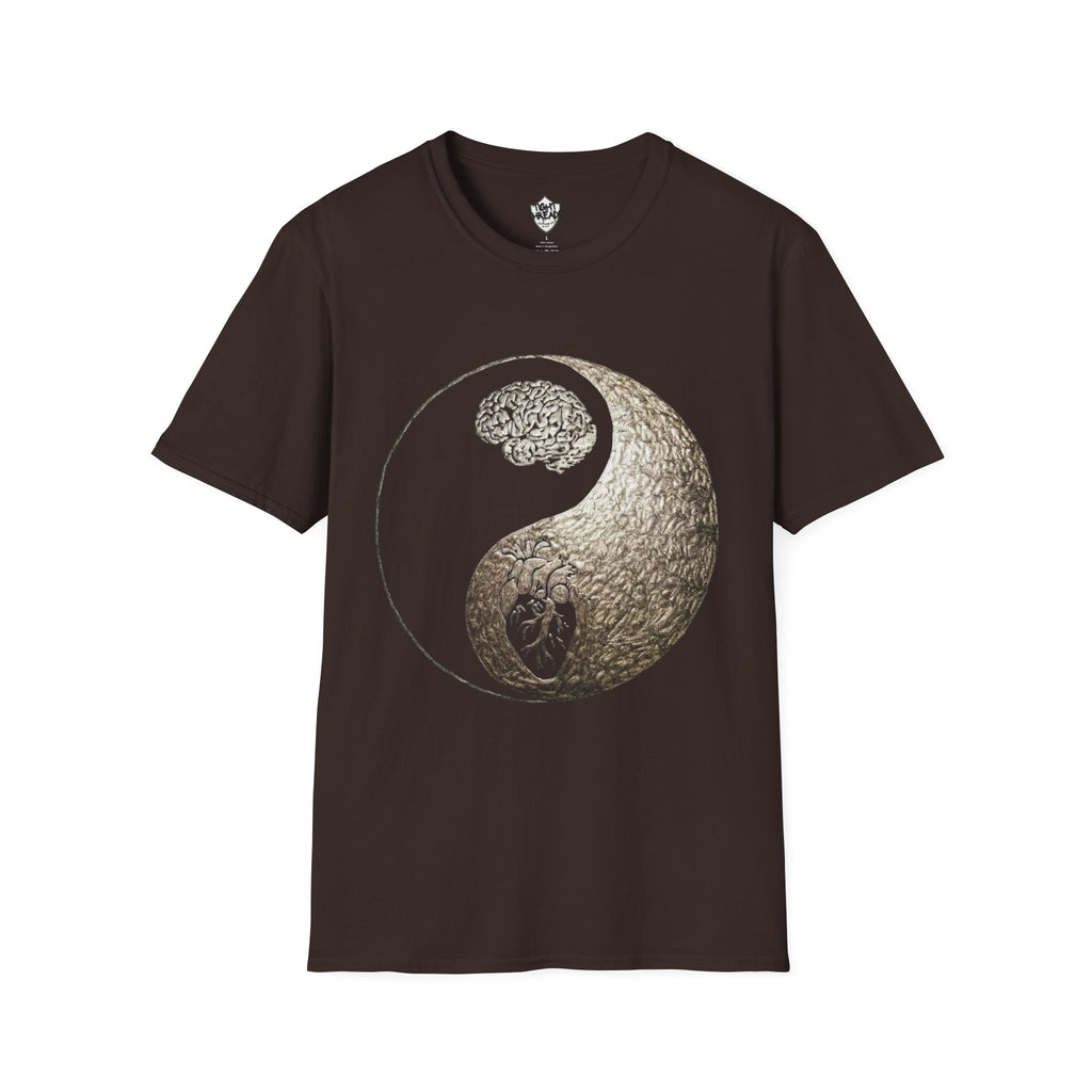 Yin Yang Mind over Matter Tee, Unisex T-Shirt for Mindfulness, Gift for Yoga Lovers, Boho Style, Casual Wear, Spiritual Design