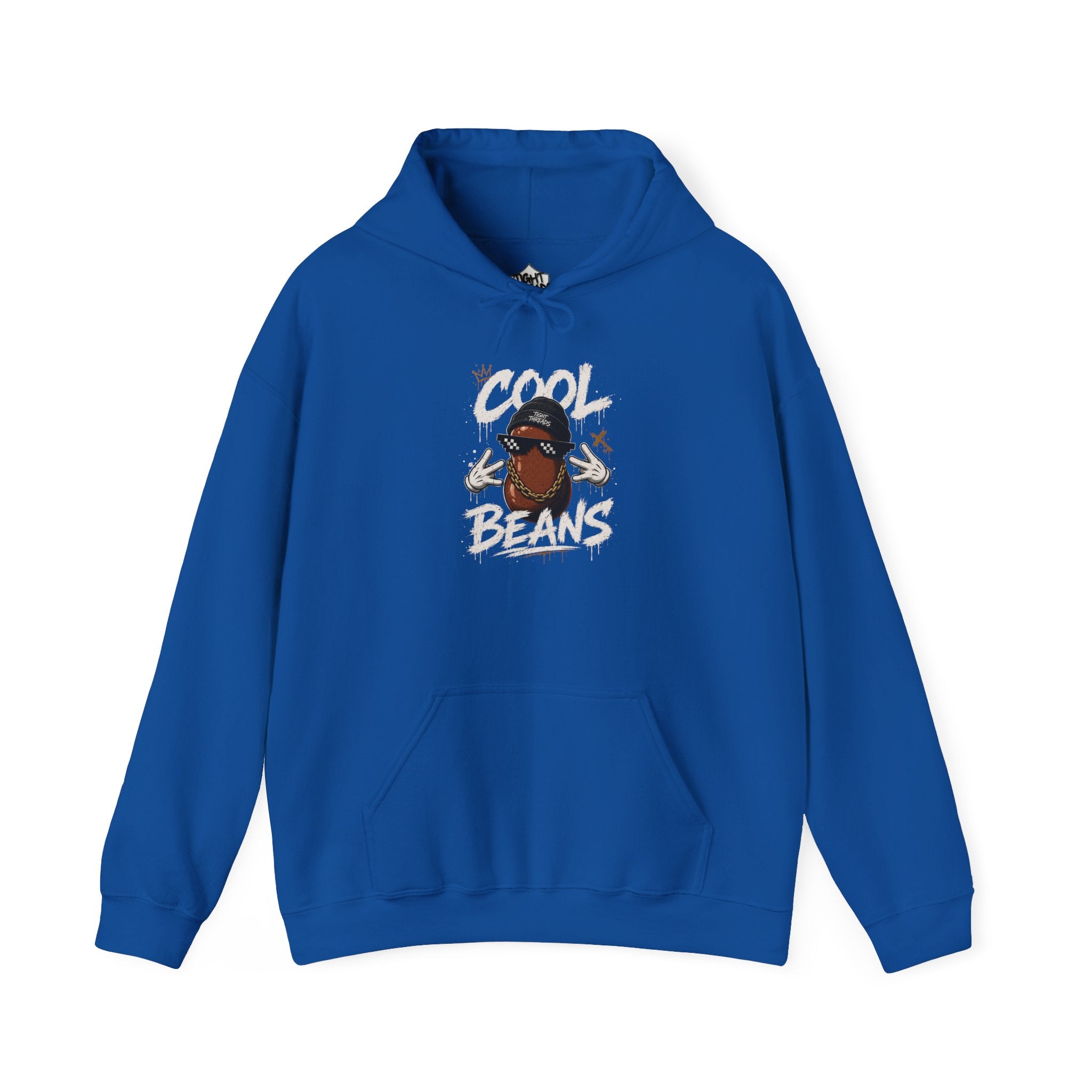 Cool Beans Hoodie — Funny Cartoon Coffee Bean Graphic Pullover