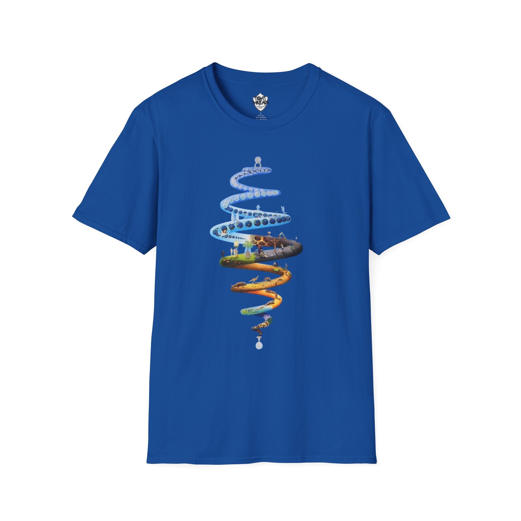 Spiral Life Unisex T-Shirt - Inspirational Design for Nature Lovers, Gift for Birthdays, Earth Day, Chill Vibes, Casual Wear, Graphic Tee